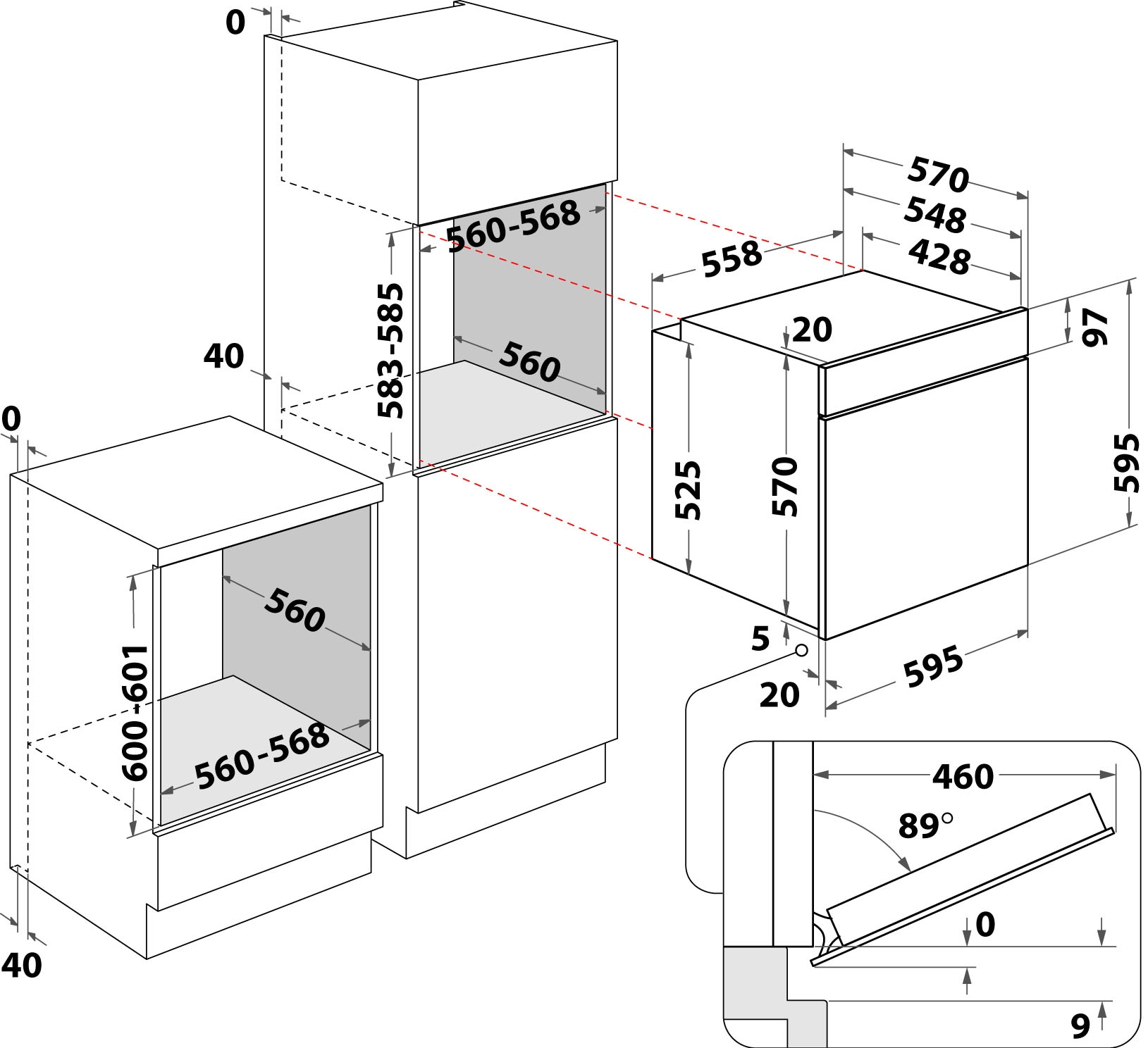 BAUKNECHT Pyrolyse Backofen  »BAK5S KP8V2 BLG«, mit 2-fach-Teleskopauszug, Pyrolyse-Selbstreinigung, Dampffunktion