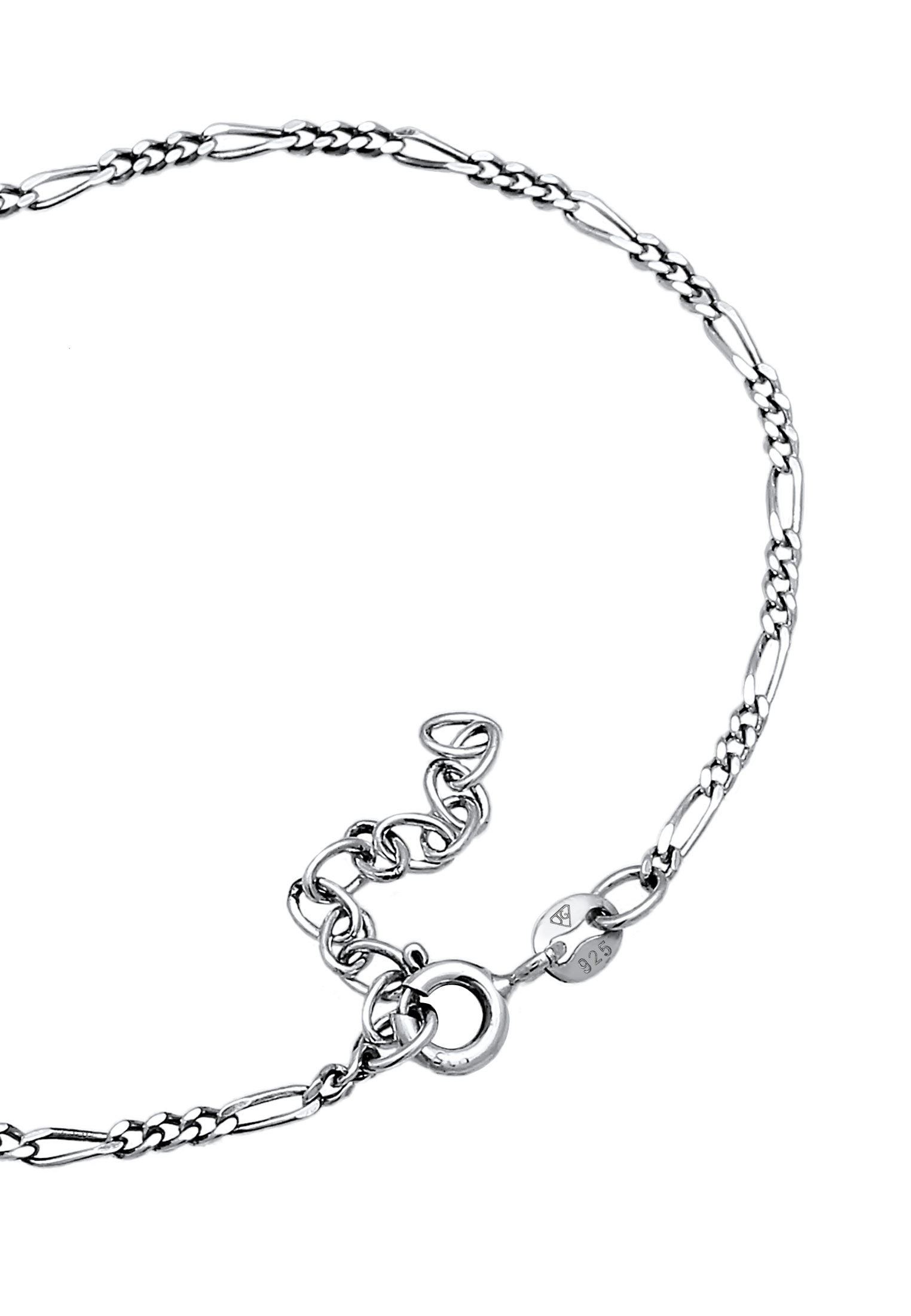 Elli Armkette »Armband Armband Figaro Panzer Basic 925er Silber«