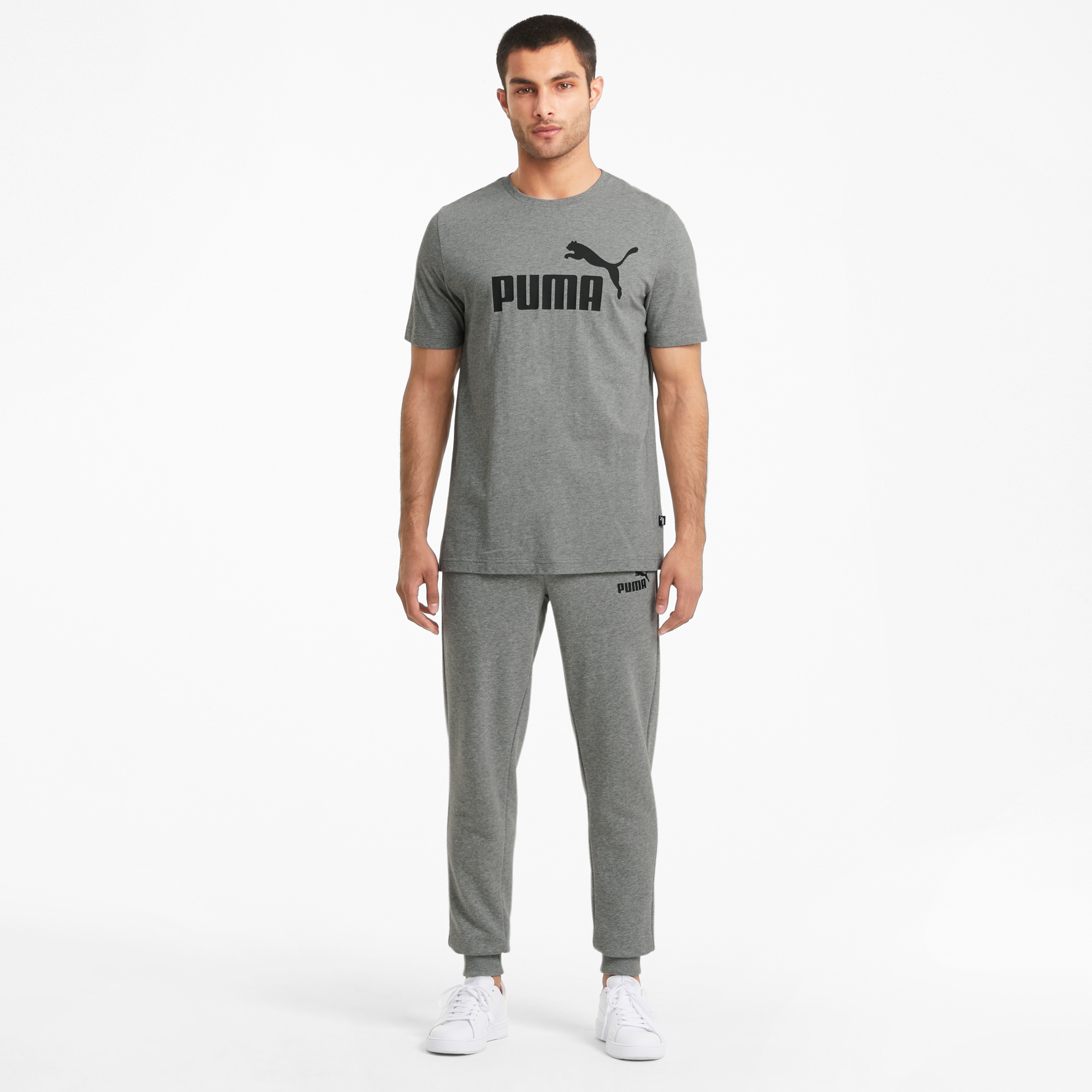 PUMA T-Shirt »ESS LOGO TEE« sportlicher Stil, Kurzarmdesign, aus Baumwolle