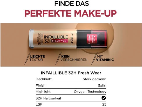 L'ORÉAL PARIS Concealer »Infaillible More Than Concealer« mit hoher Deckkraft