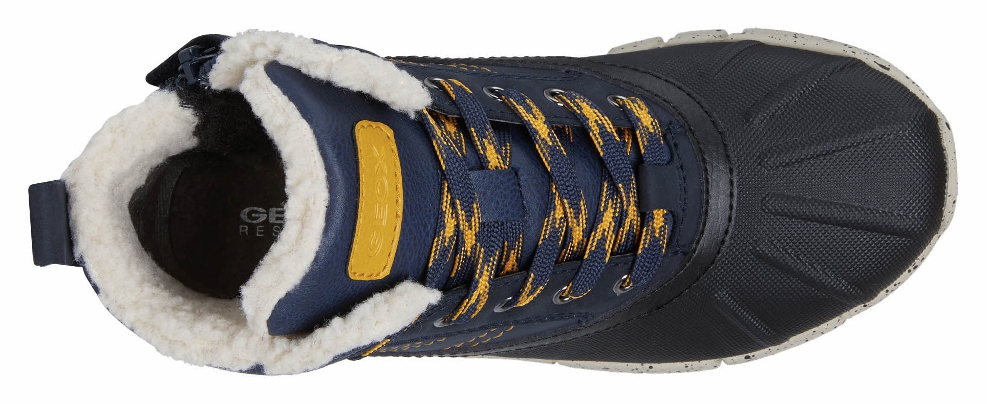 Geox Winterboots »J FLEXYPER BOY B ABX«, Schnürstiefel, Matsch Schuh mit gesprenkelter Laufsohle
