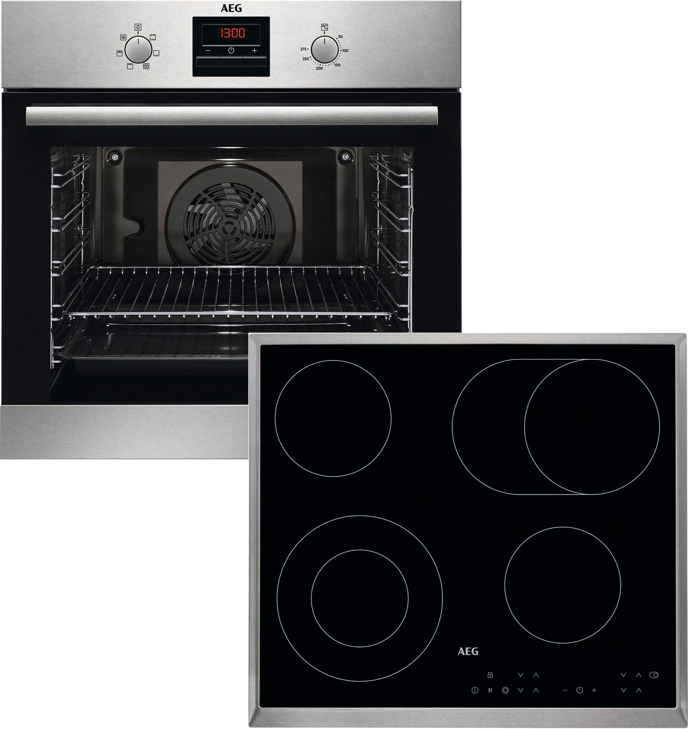 AEG Backofen-Set »BES33101ZM«, mit Teleskopauszug nachrüstbar