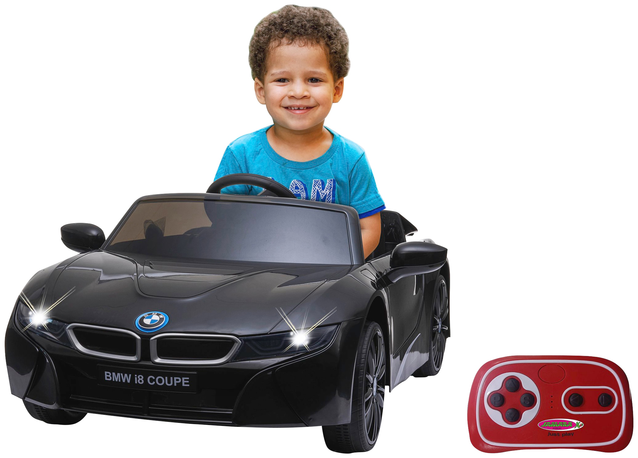 Jamara Elektro-Kinderauto »Ride-on BMW I8 Coupe schwarz«, ab 3 Jahren, bis 30 kg