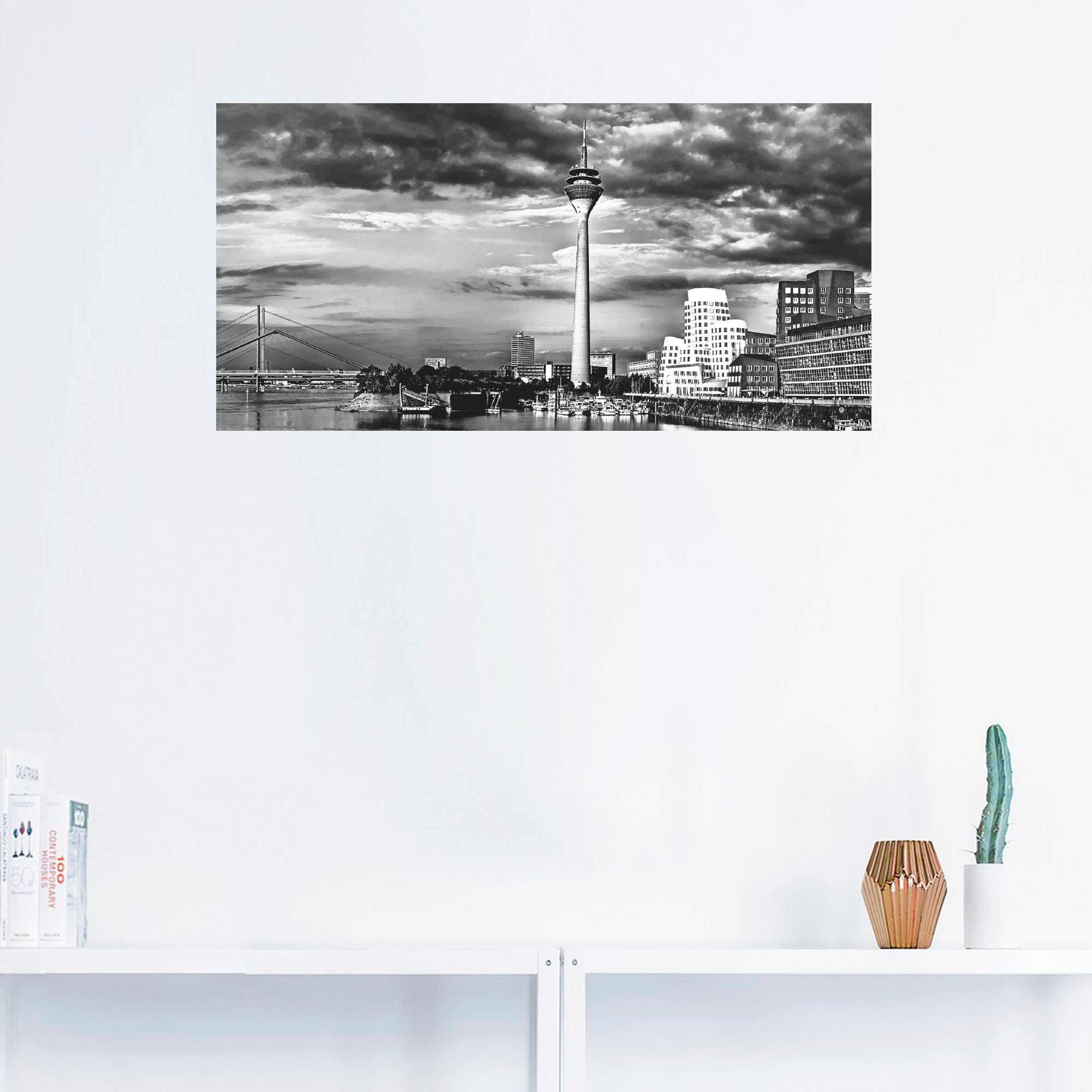 Artland Wandbild »Düsseldorf Collage Skyline 10«, Deutschland, (1 St.), als Leinwandbild, Wandaufkleber in verschied. Größen