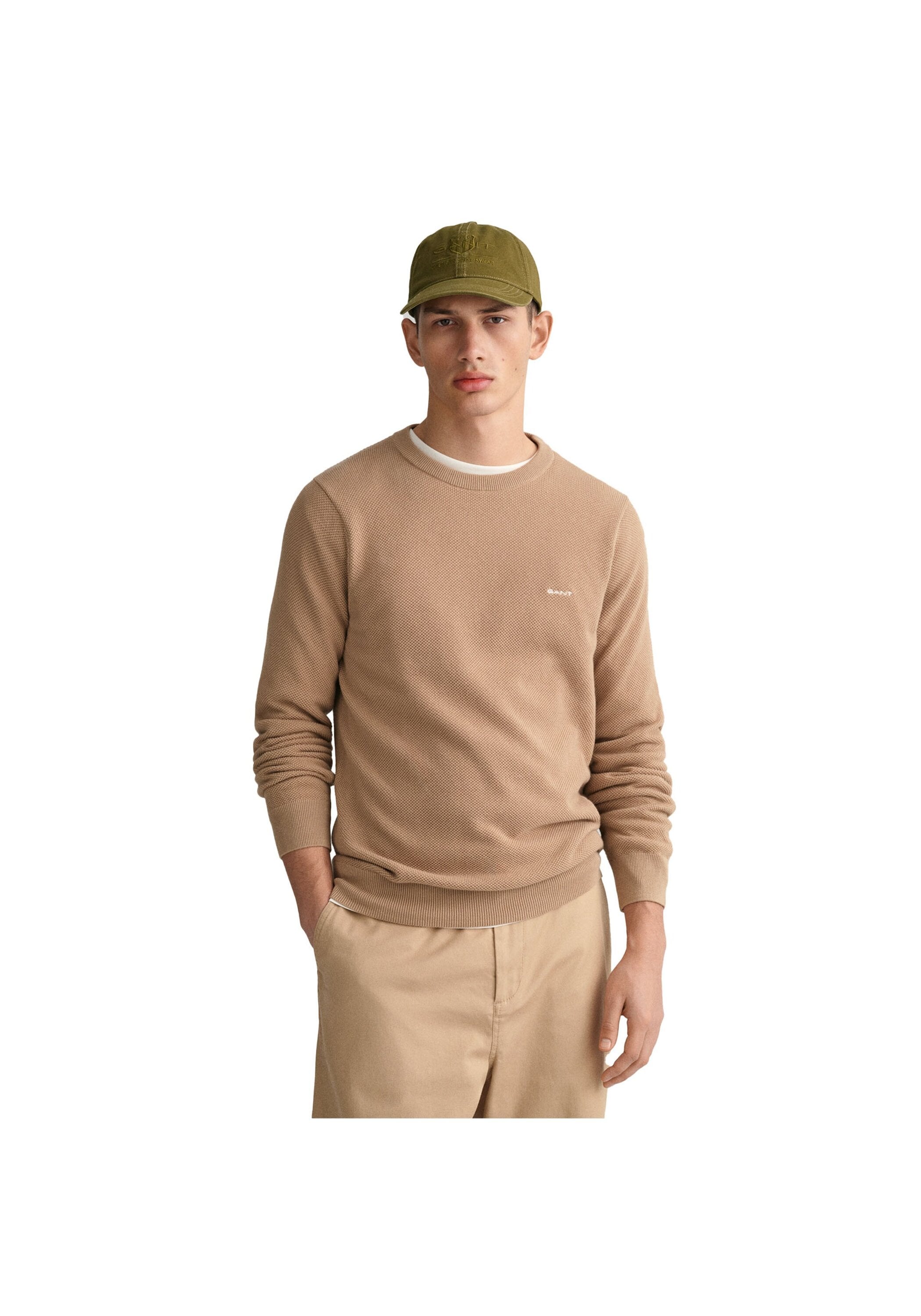 Gant Sweater »Strickpullover COTTON PIQUE C-NECK«
