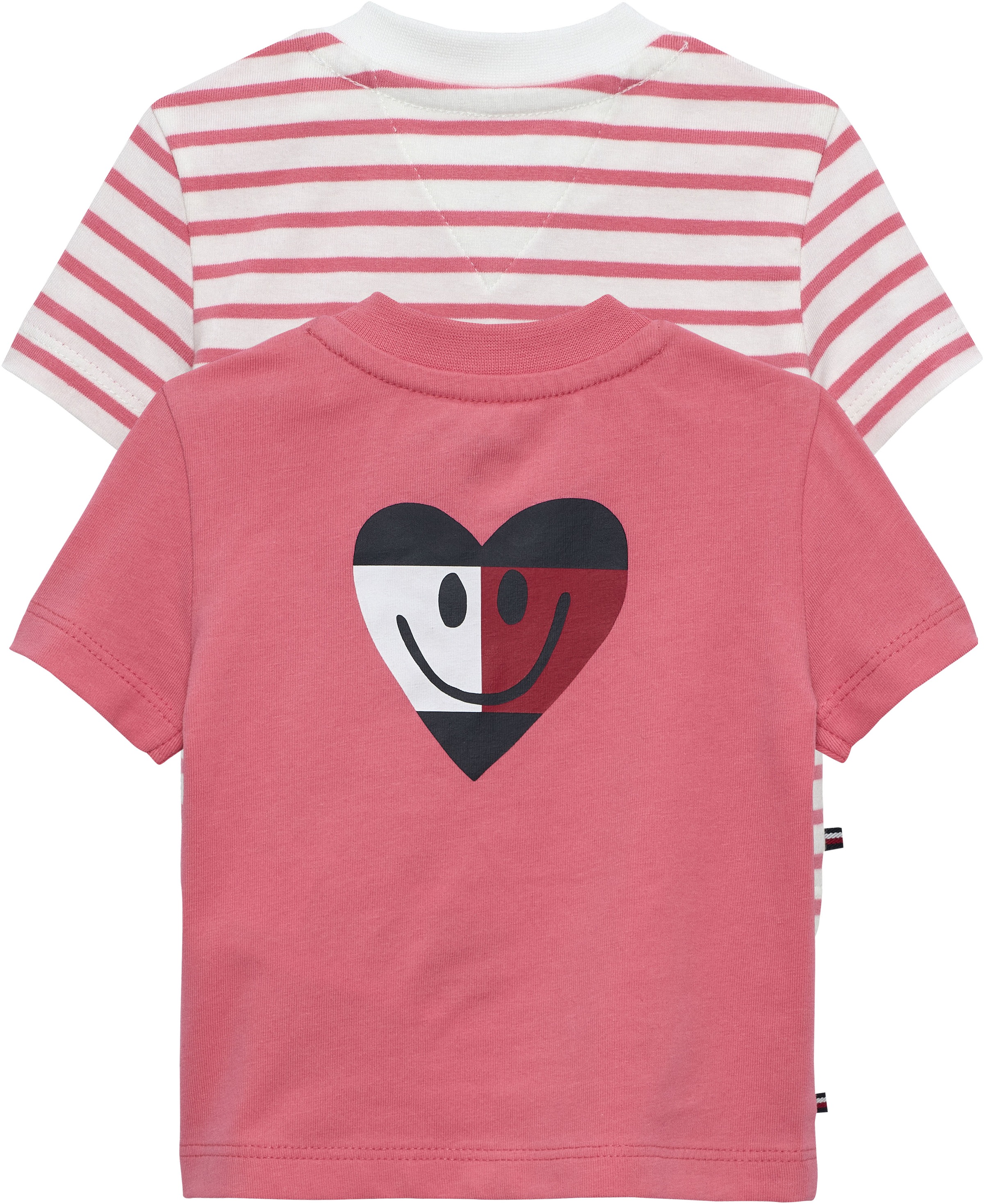 Tommy Hilfiger T-Shirt »FLAG SMILE 2 PACK TEE S/S« 2 Regular fit mit Rundhalsausschnitt für Babys