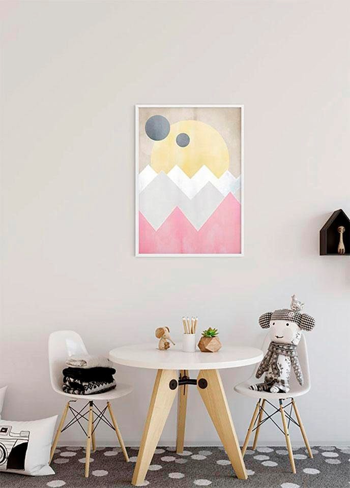 Komar Bild »Sunrise Spring« Formen | Kunst 1 Stk. tlg. Wandbild zur Dekoration - ohne Rahmen