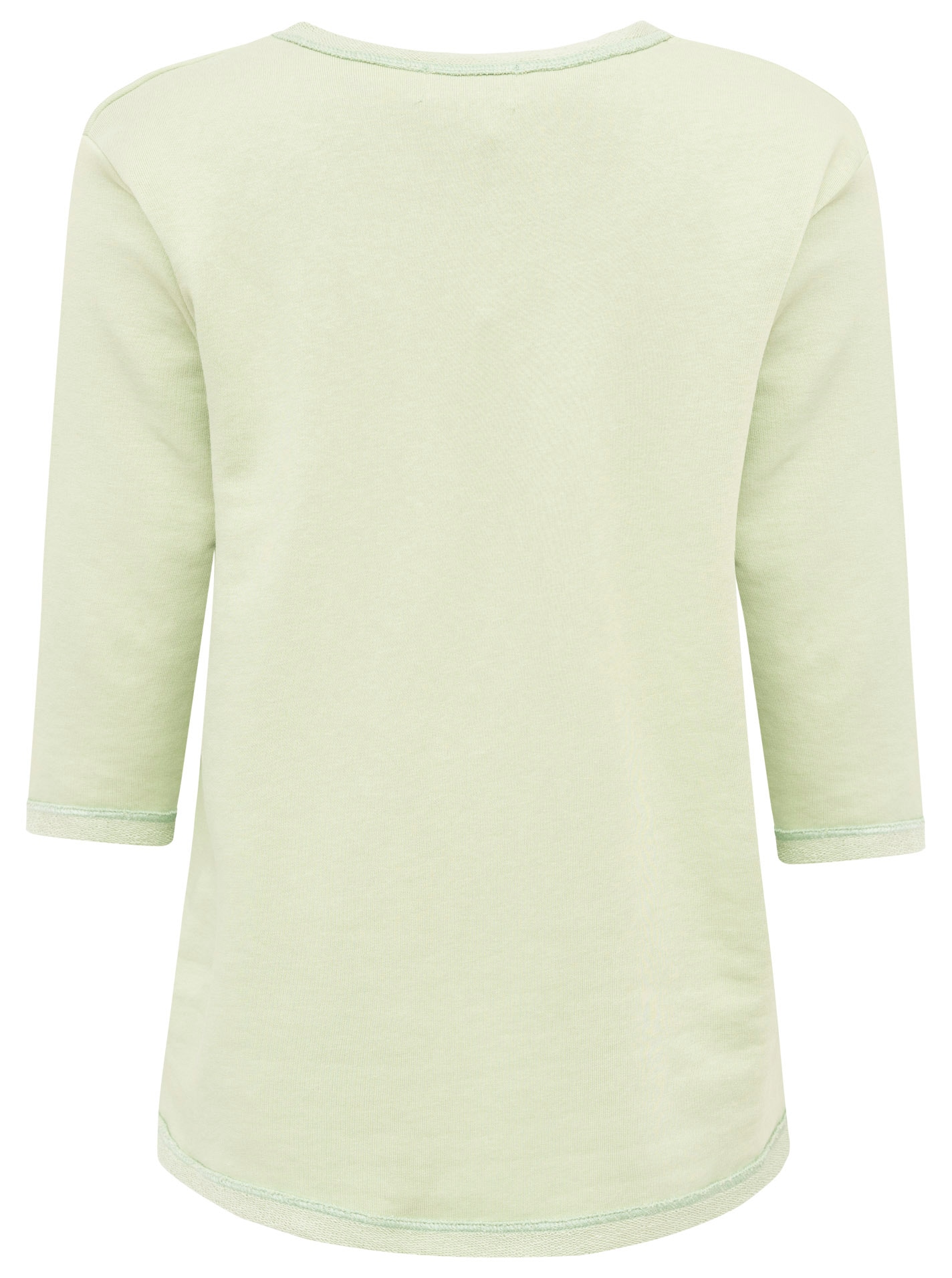 Zwillingsherz Langarmshirt »"Smile"« 3/4-Arm, Rundhalsausschnitt, Stickerei