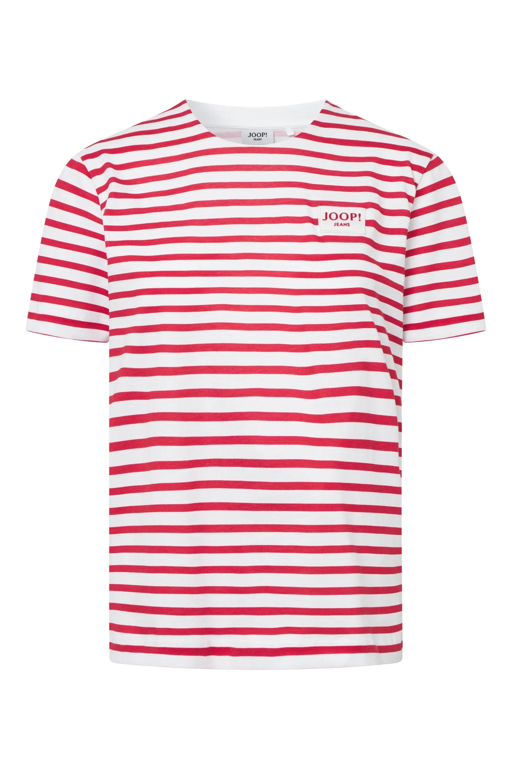 Joop Jeans T-Shirt »Teele« geringelt, gerippter Rundhals