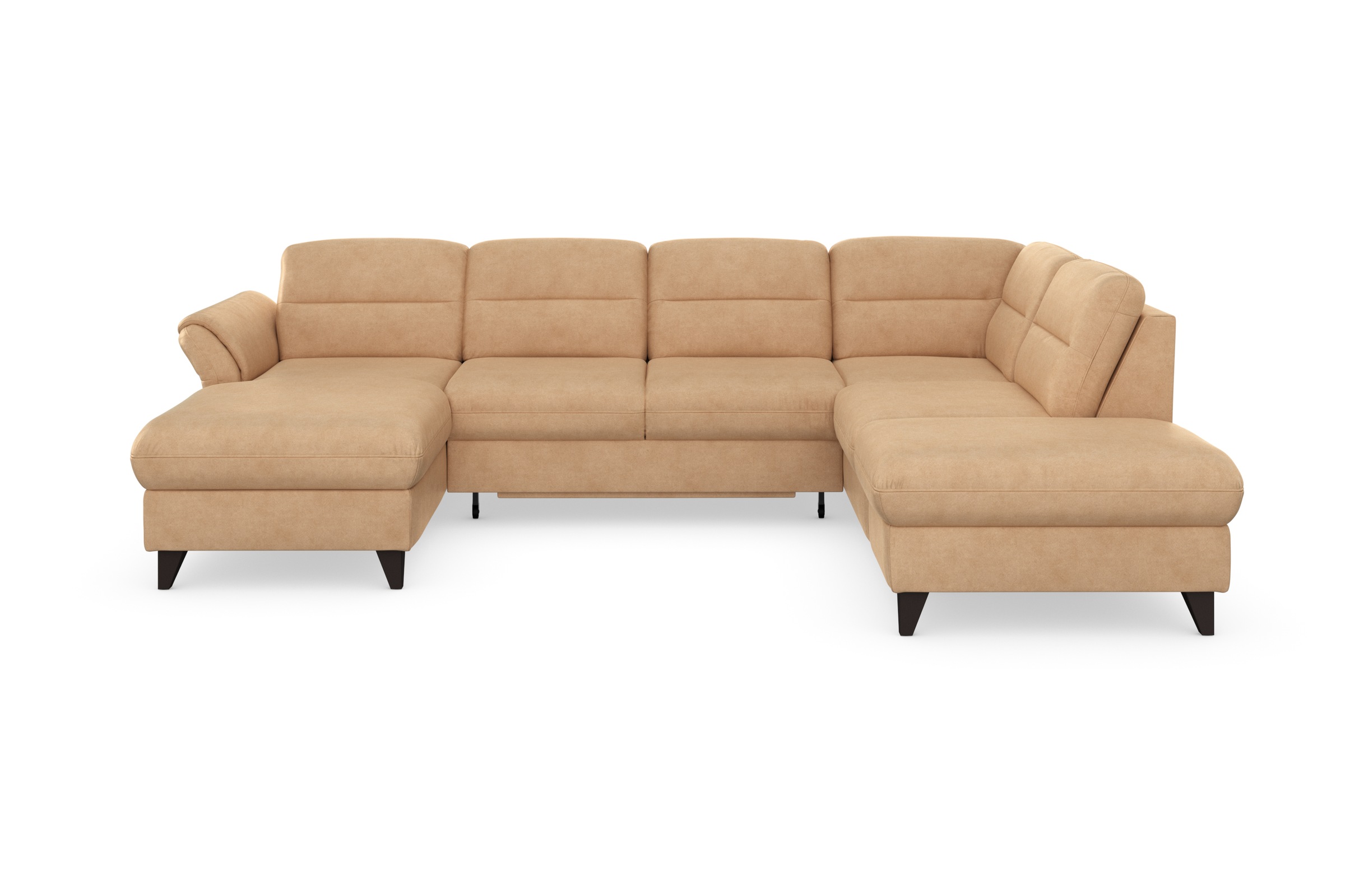 sit&more Wohnlandschaft »Mellum U-Form«, Federkern, wahlweise mit Bettfunktion, Stauraum und Armteilfunktion