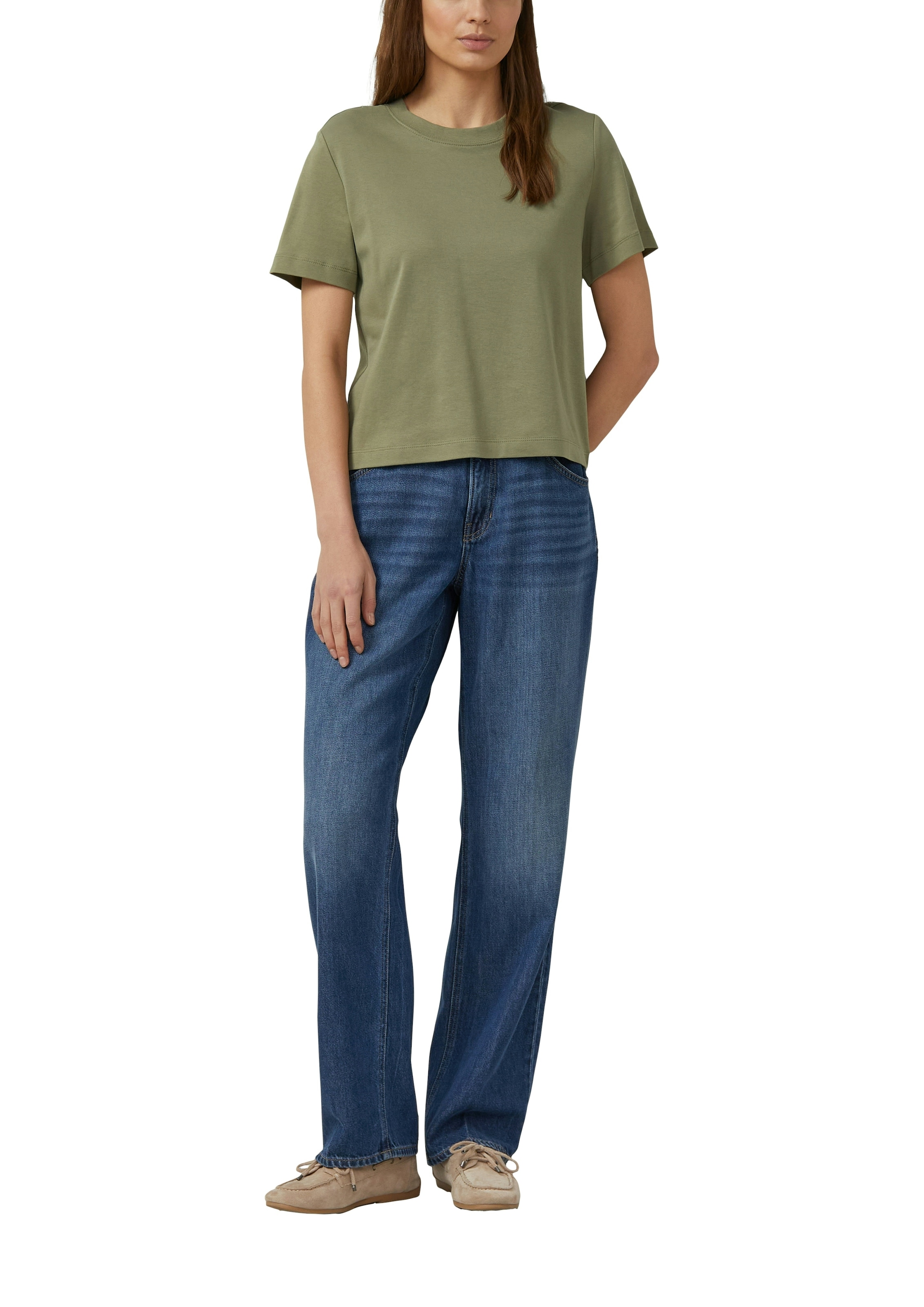 s.Oliver T-Shirt Sommershirt unifarben