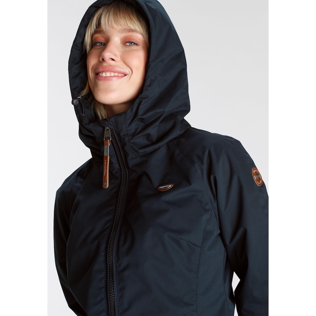 Ragwear Outdoorjacke »DIZZIE UNI O«, mit Kapuze