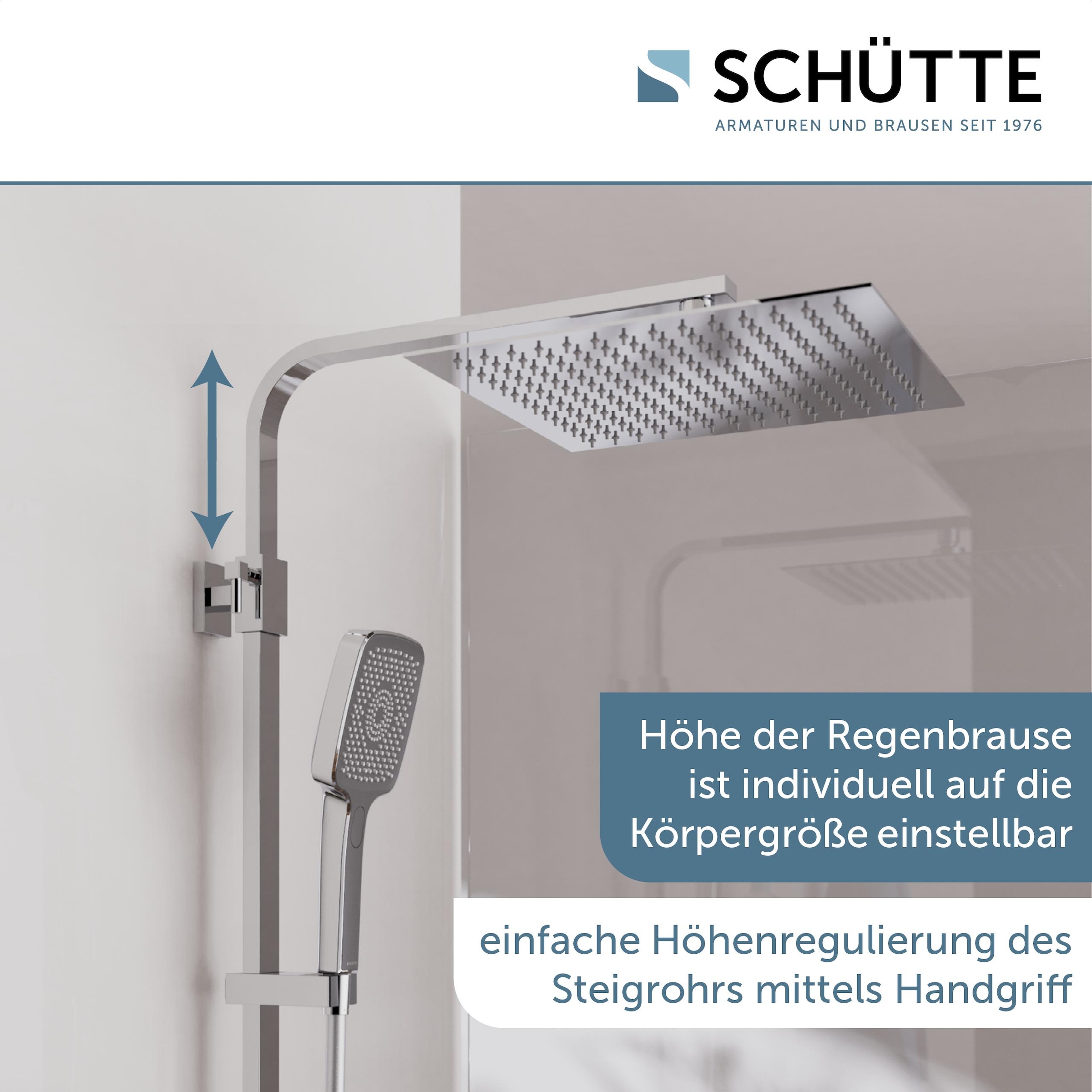 Schütte Brausegarnitur »OCEAN«, Sicherheitssperre, höhenverstellb., inkl. Glasablage, Antikalk