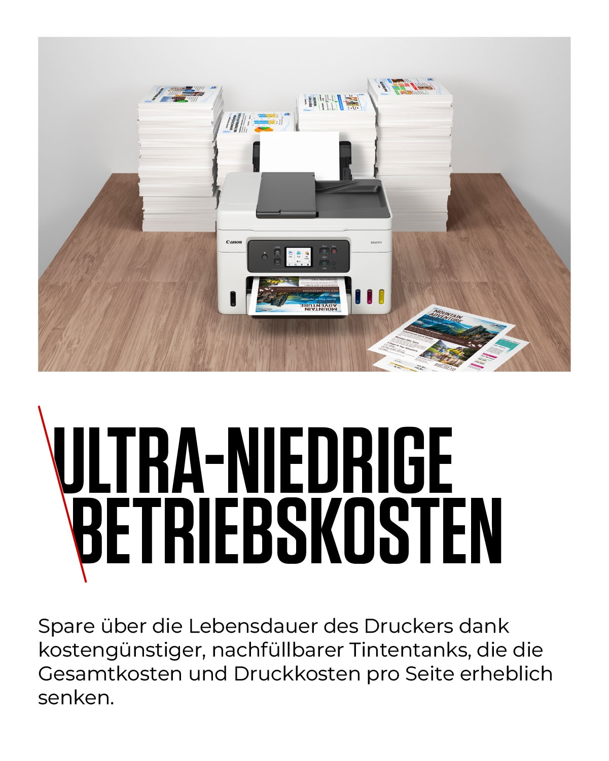 Canon Multifunktionsdrucker »MAXIFY GX4050« 4in1 Tintenstrahl-Multifunktionsgerät mit ADF / niedrigen Druckkosten