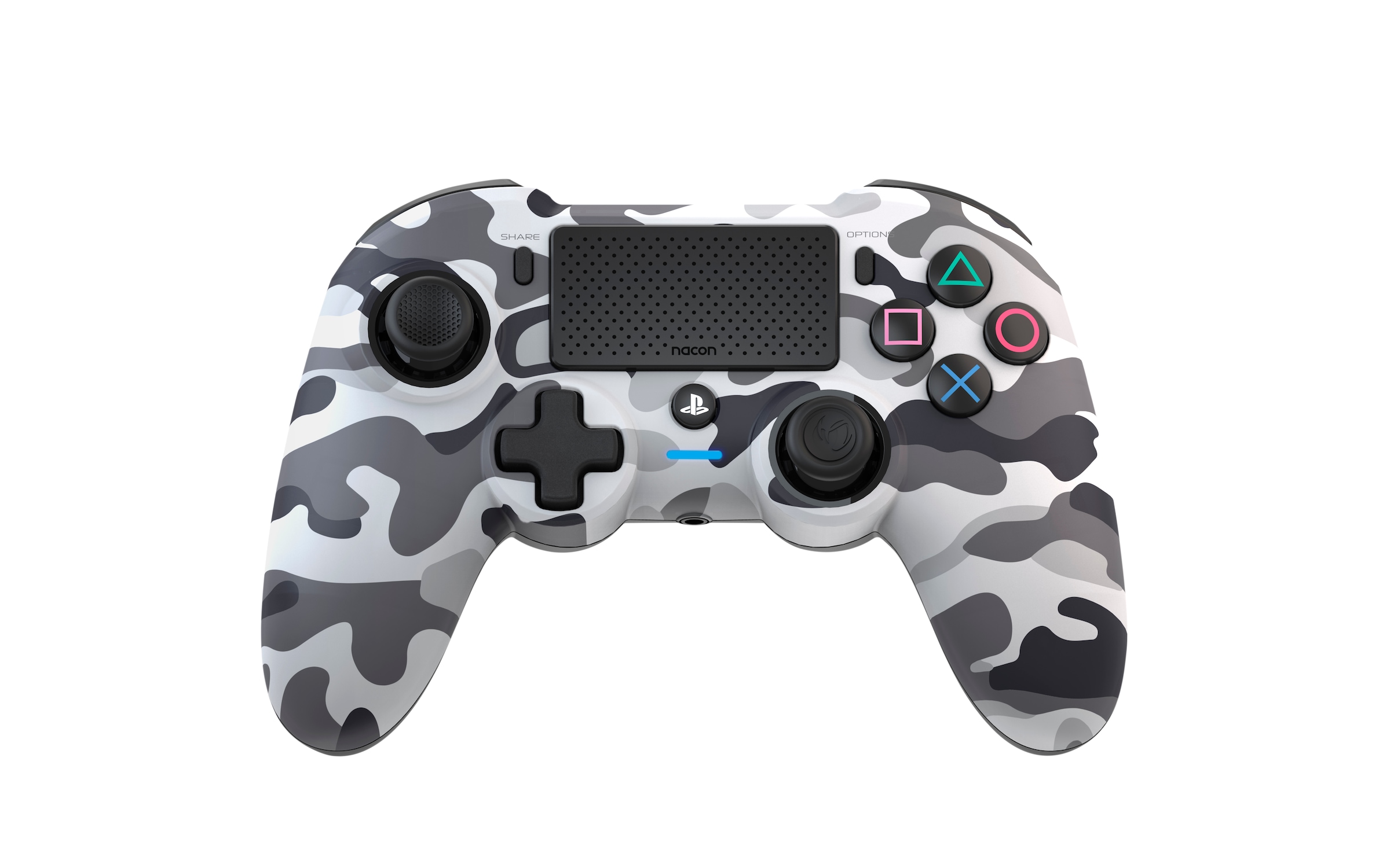 nacon Gaming-Controller »NA010107 PS4 Asymmetric Wireless Controller, kabellos«, 3,5mm Headsetanschluss, Camo Grey