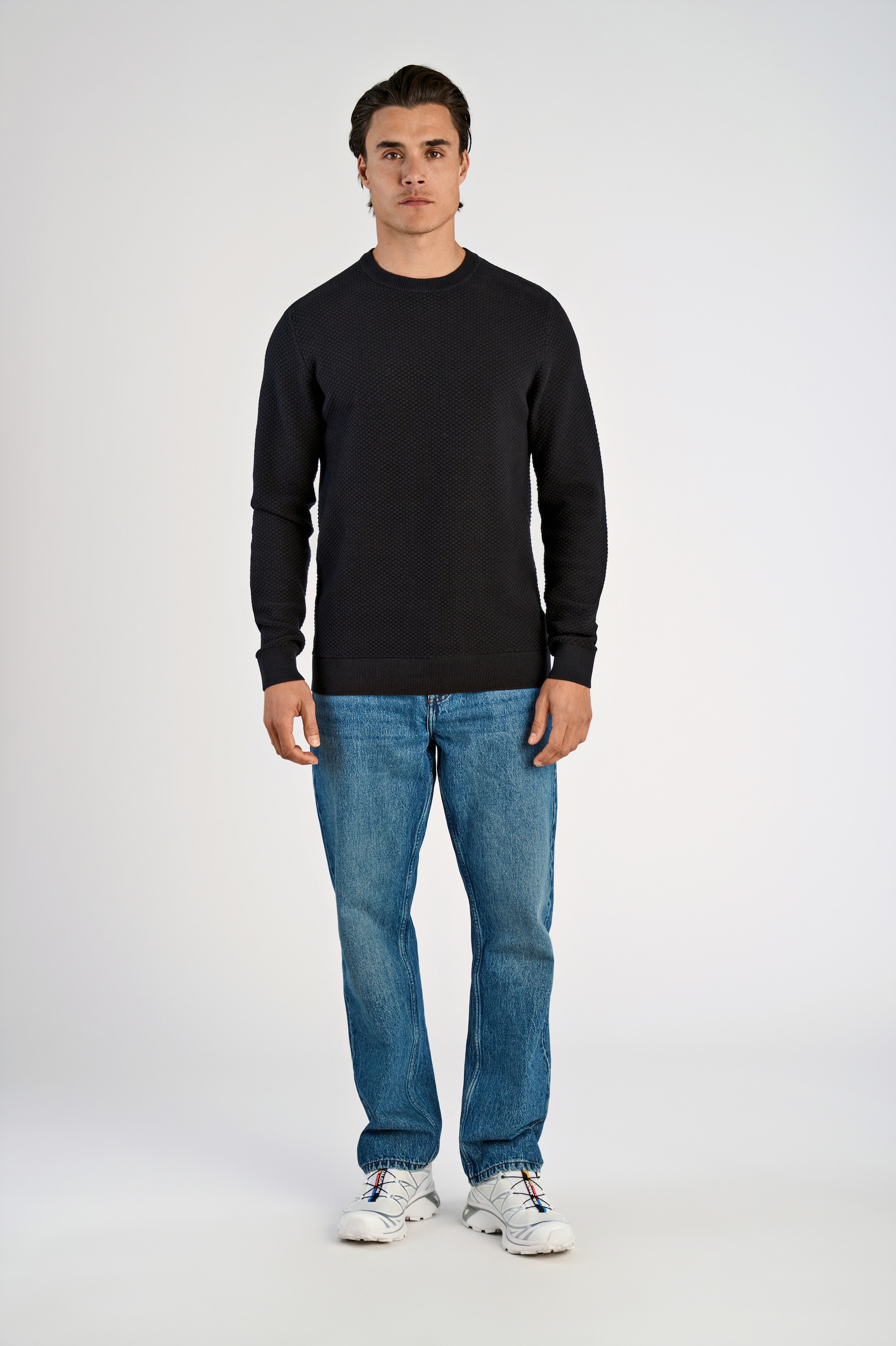 LINDBERGH Strickpullover , mit Rundhals und aus reiner Baumwolle
