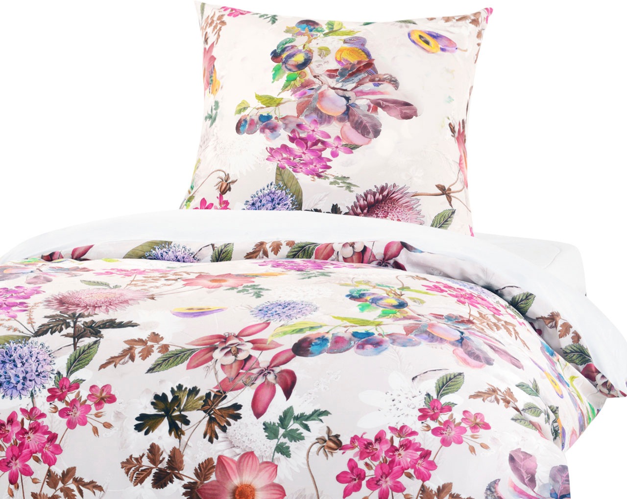 fleuresse Wendebettwäsche »Bed Art S«, Mako Satin-Wendebettwäsche aus 100% Baumwolle