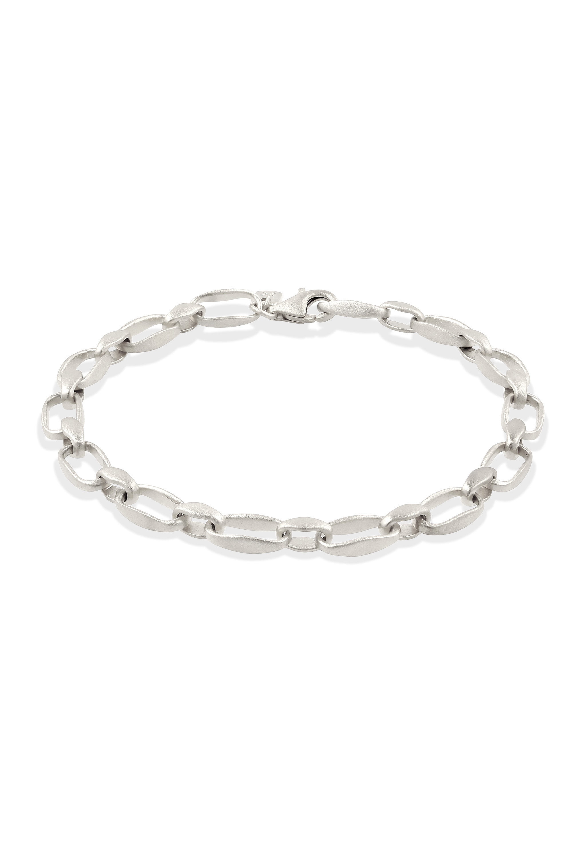Kuzzoi Armkette »Armband Herren Gliederlook Oval 925 Sterling Silber«