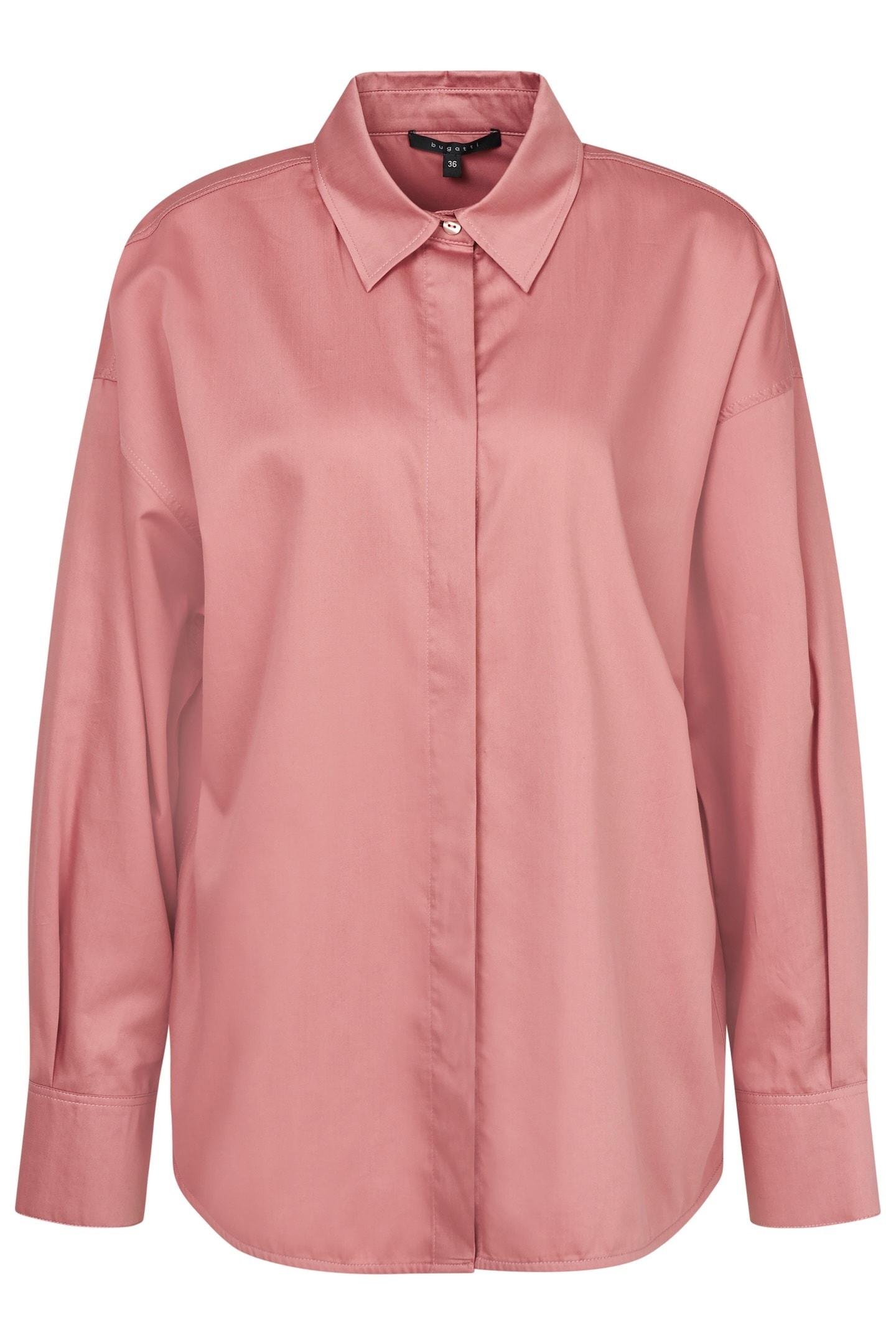 bugatti Hemdbluse, aus Baumwoll-Satin