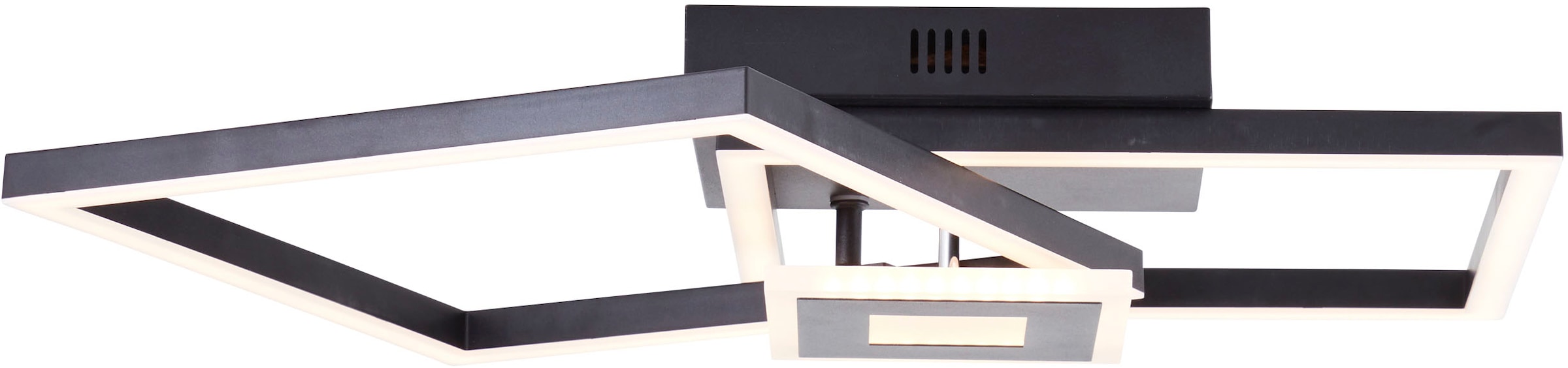 Brilliant LED Deckenleuchte »Avanza« LED-Modul Warmweiß LED-Profilleuchte, 40 x 40 cm, 2900 lm, 3000 K, schwenkbar, schwarz