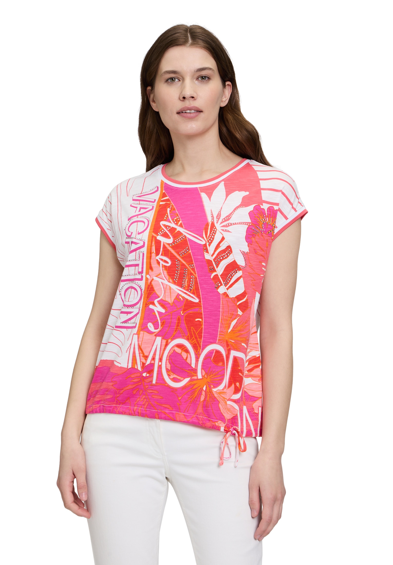Betty Barclay Kurzarmshirt »Printshirt mit Tunnelzug«