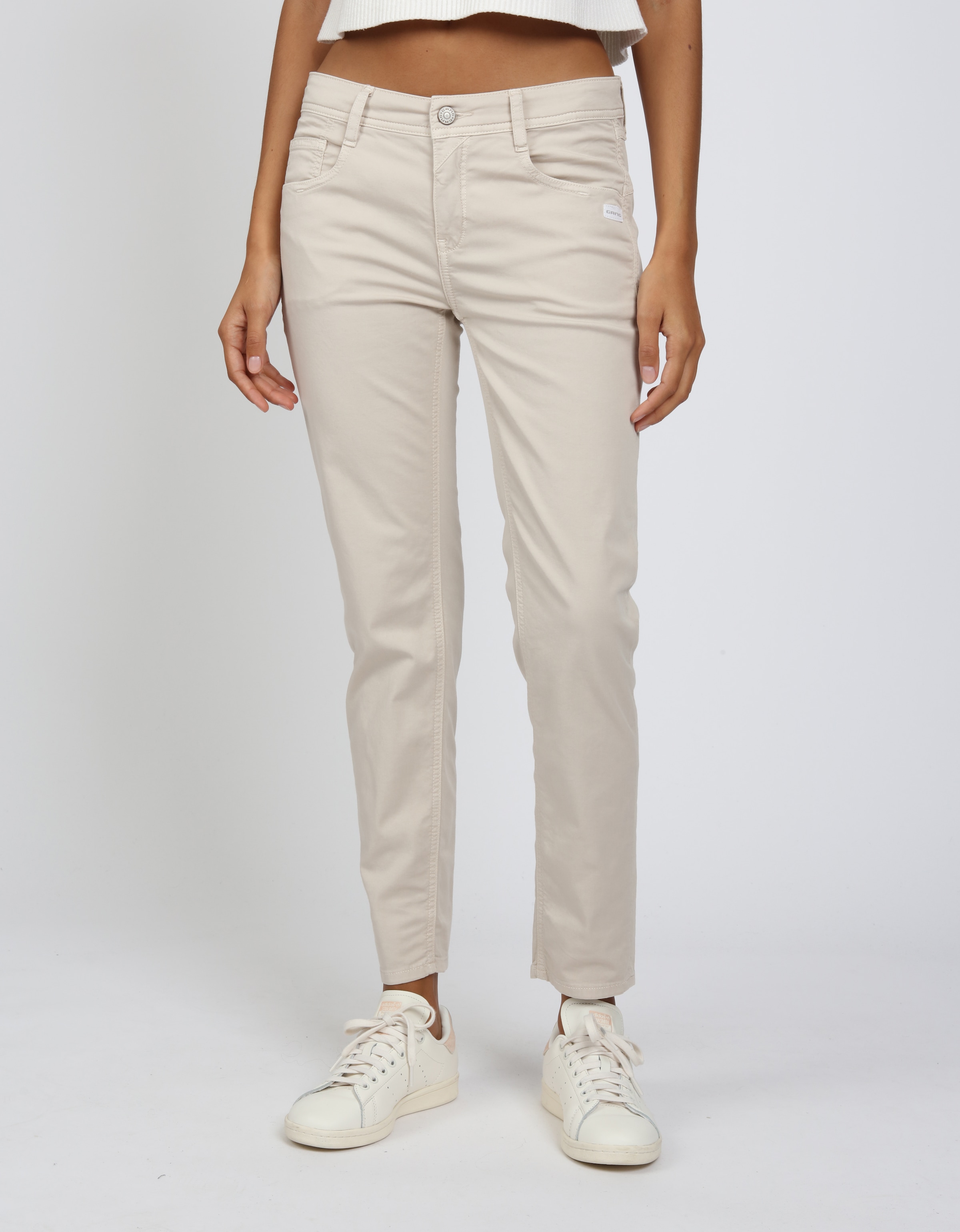 GANG »94AMELIE CROPPED« aus robustem Gabardine Stretch