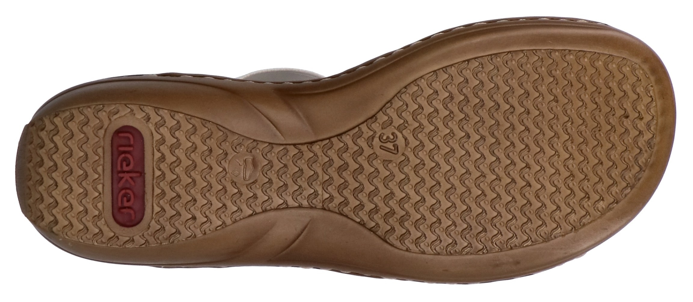 Rieker Riemchensandale  Sommerschuh, Sandalette, Keilabsatz, mit schöner Verzierung