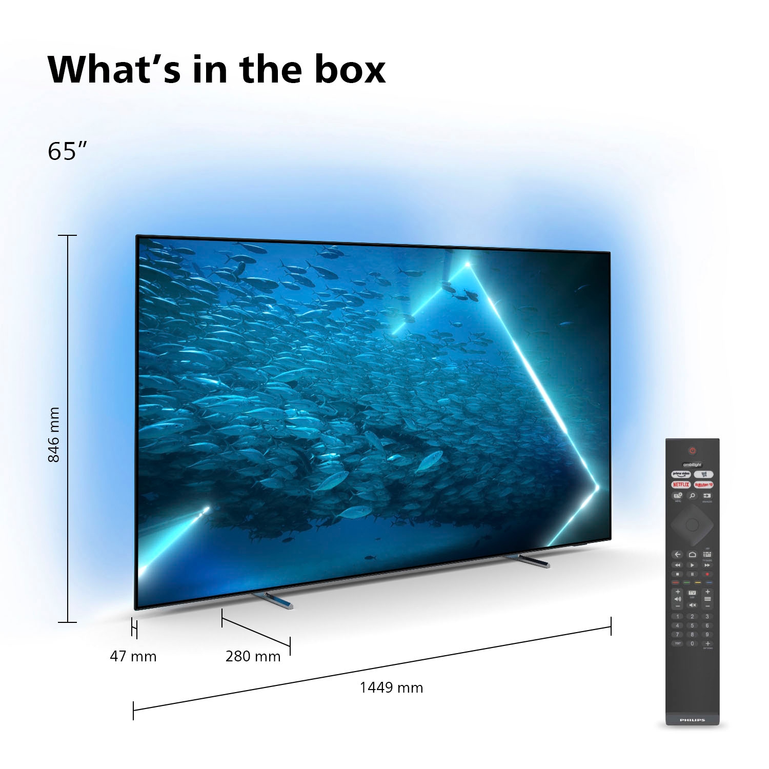 XXL cm/65 HD, Garantie Ultra UNIVERSAL ➥ | Philips TV Smart-TV 164 »65OLED707/12«, Jahre 3 4K OLED-Fernseher -Android Zoll,