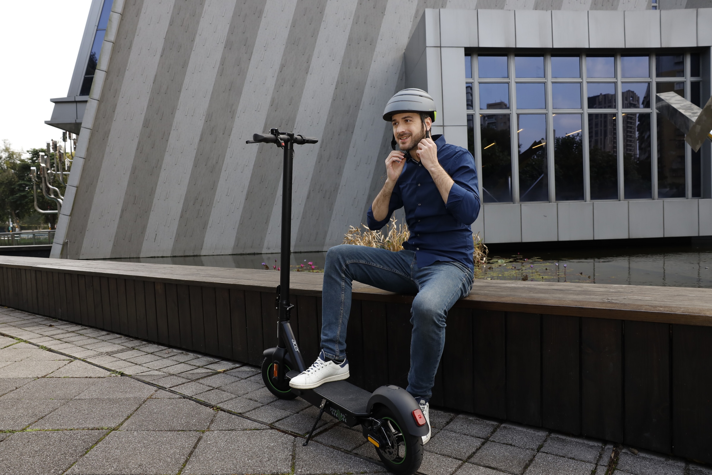 Acer Fahrradhelm, (1 tlg.), zusammenklappbar