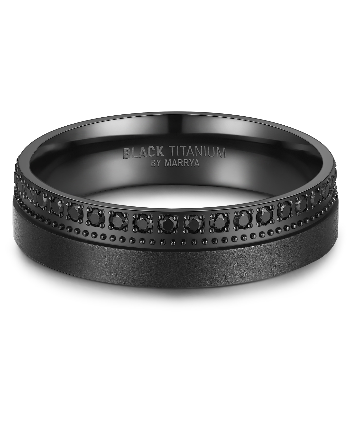 Marrya Trauring »BLACK TITANIUM by MARRYA Black Titanium - Zirkonium Ringe Trauringe Eheringe Partnerringe«