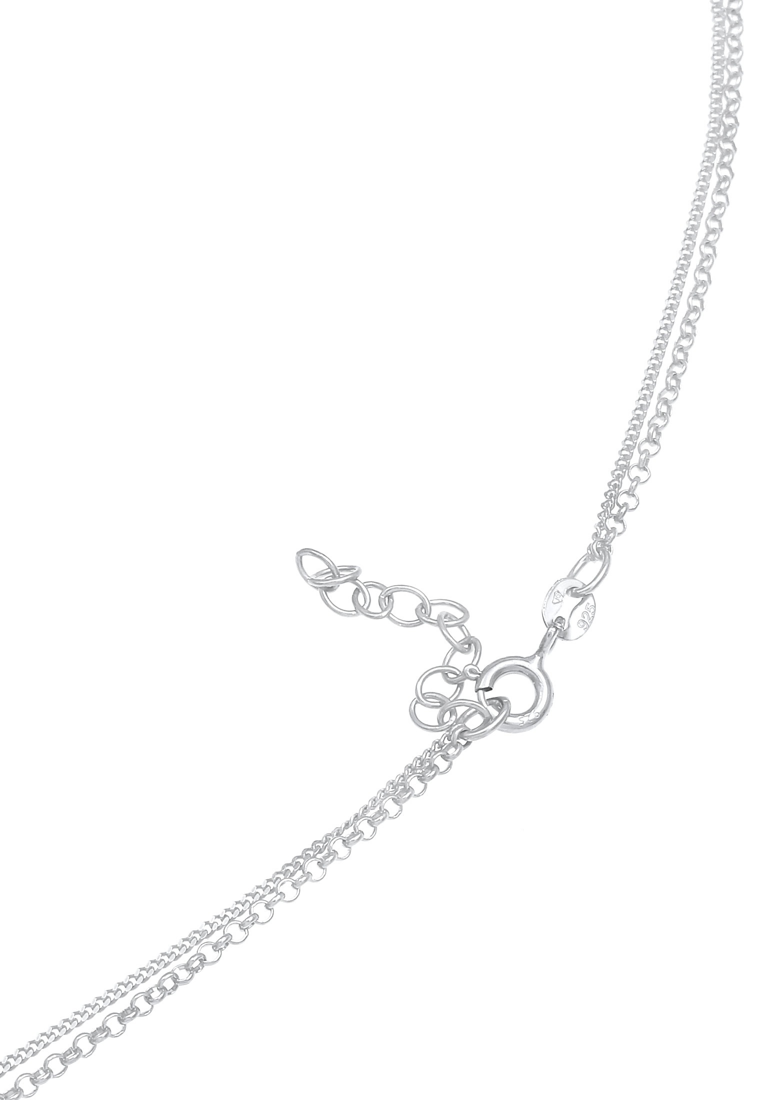 Elli Silberkette »Halskette Layer Basic Mini Disc Plättchen 925 Silber«
