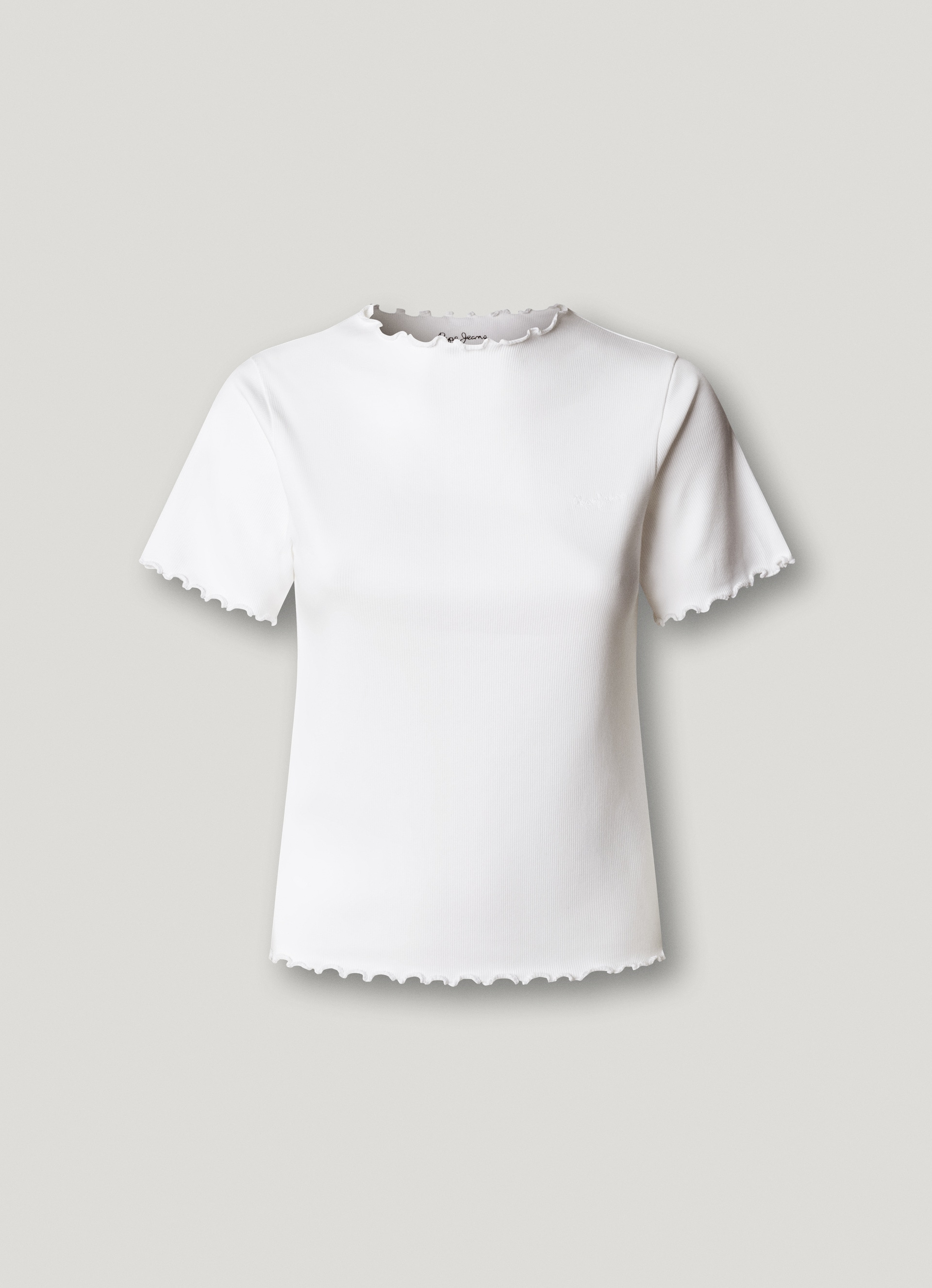 Pepe Jeans T-Shirt »NORA« mit gewellten Abschlüssen