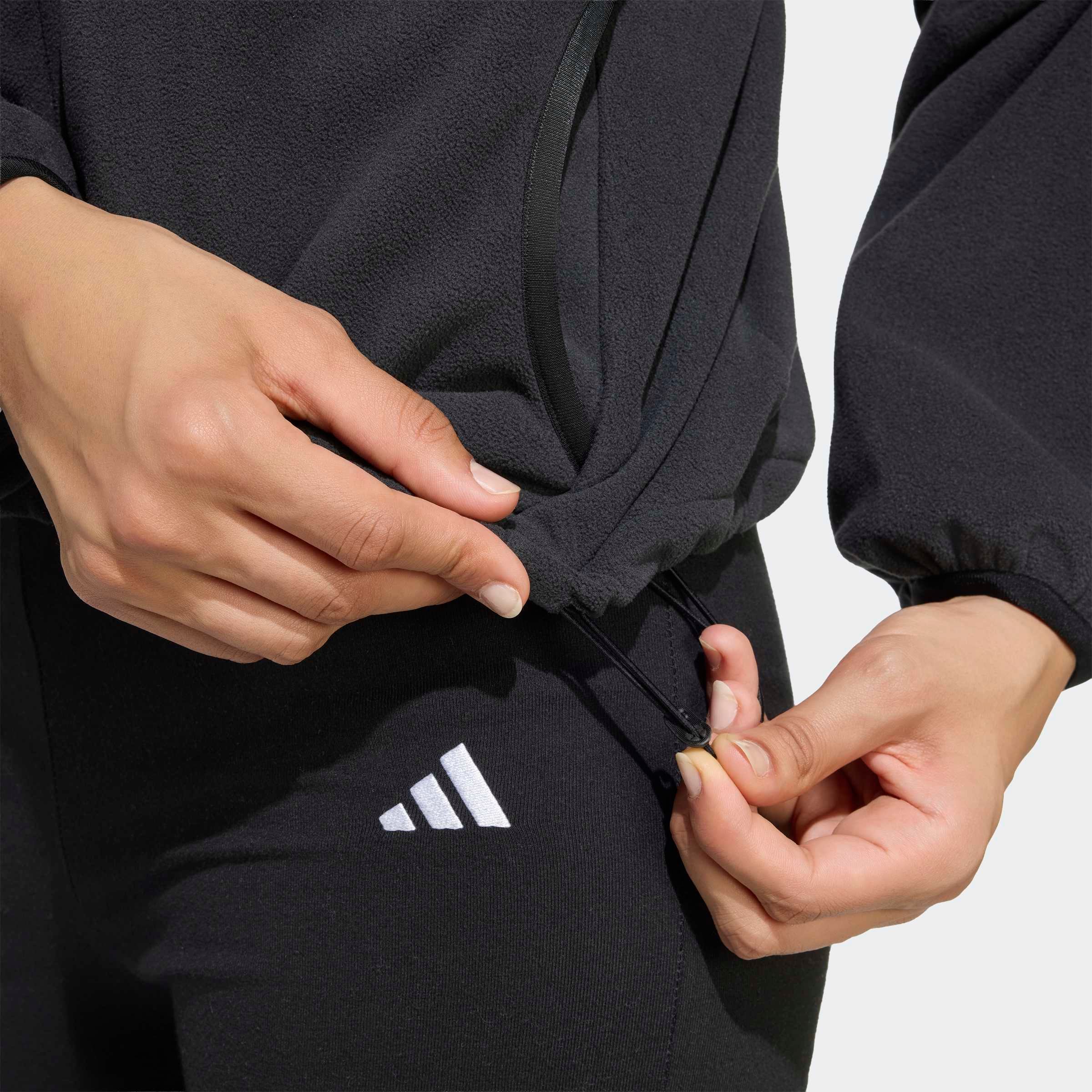 adidas Sportswear Kapuzensweatshirt »CITY TECH HIGH PILE FLEECE FULL ZIP«, mit Reißverschluss

