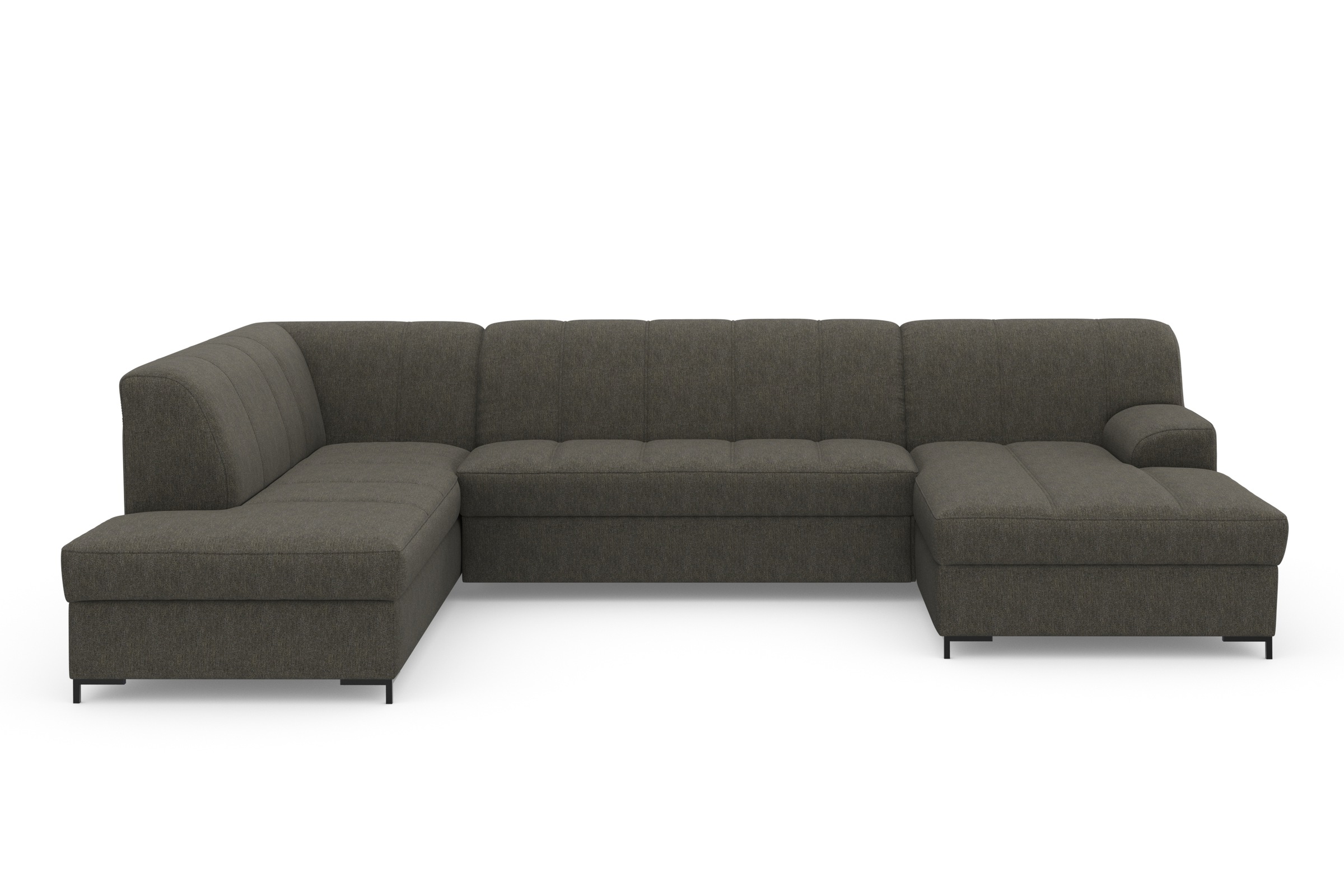 INOSIGN Wohnlandschaft »Balme, moderne Formensprache, zeitloses Design, U-Form«, Inkl. Zierkissen, wahlweise mit Bettfunktion