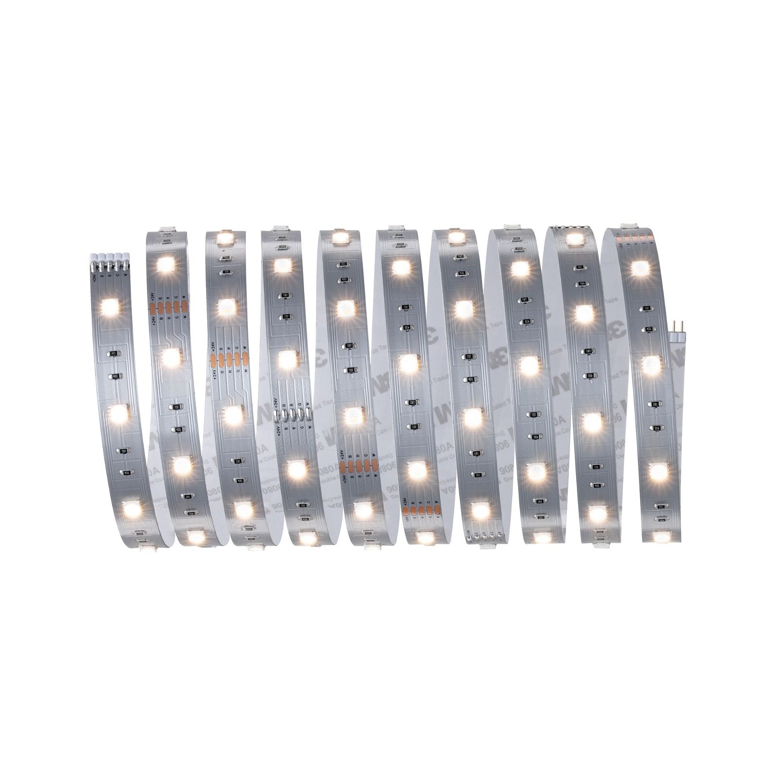 Paulmann LED-Streifen »MaxLED 250 Basisset 3m RGBW IP20 3000K 20W 230/24V 24VA Silber«, 1 St.-flammig