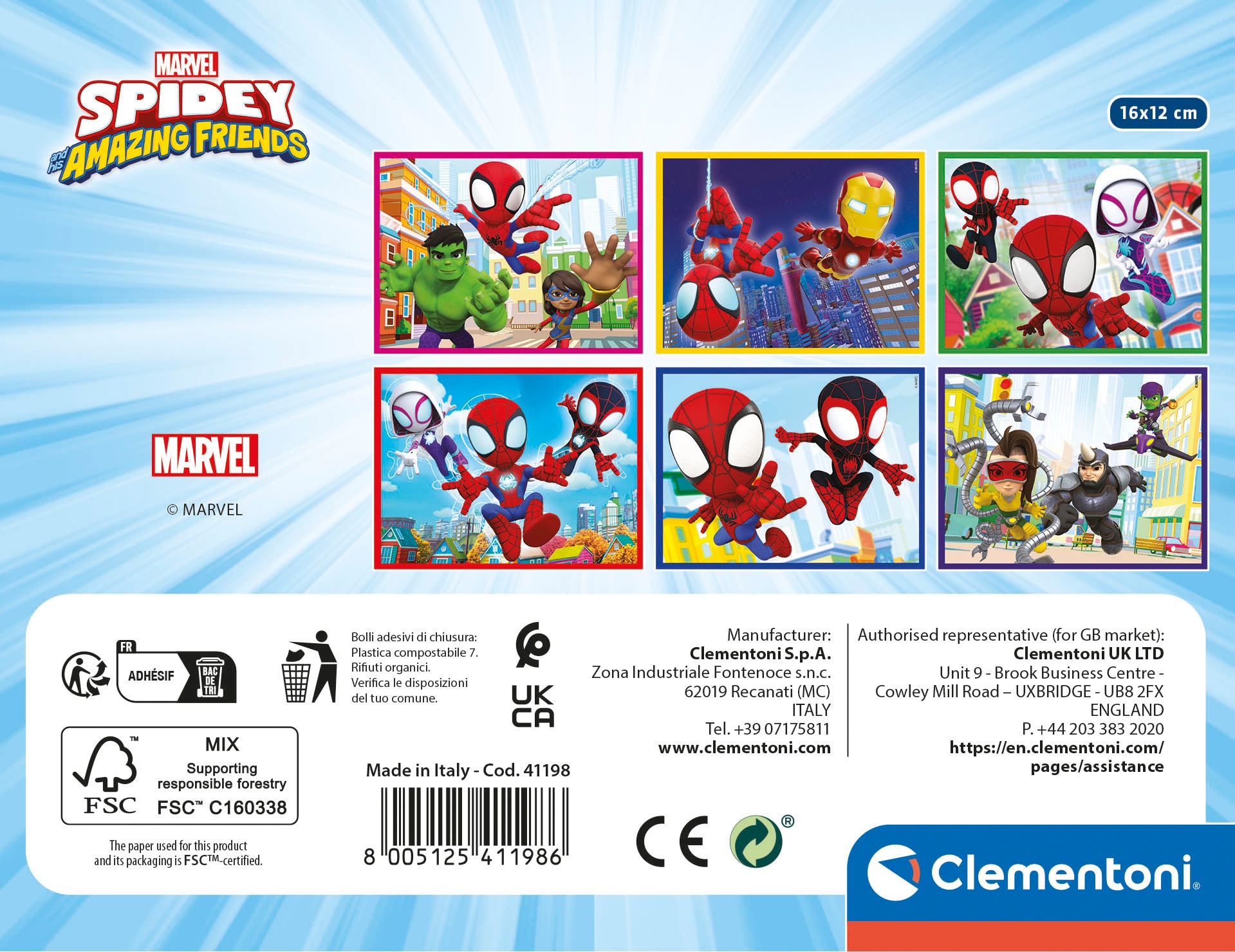 Clementoni® Würfelpuzzle »Spidey und seine Superfreunde«, Made in Europe; FSC® - schützt Wald - weltweit