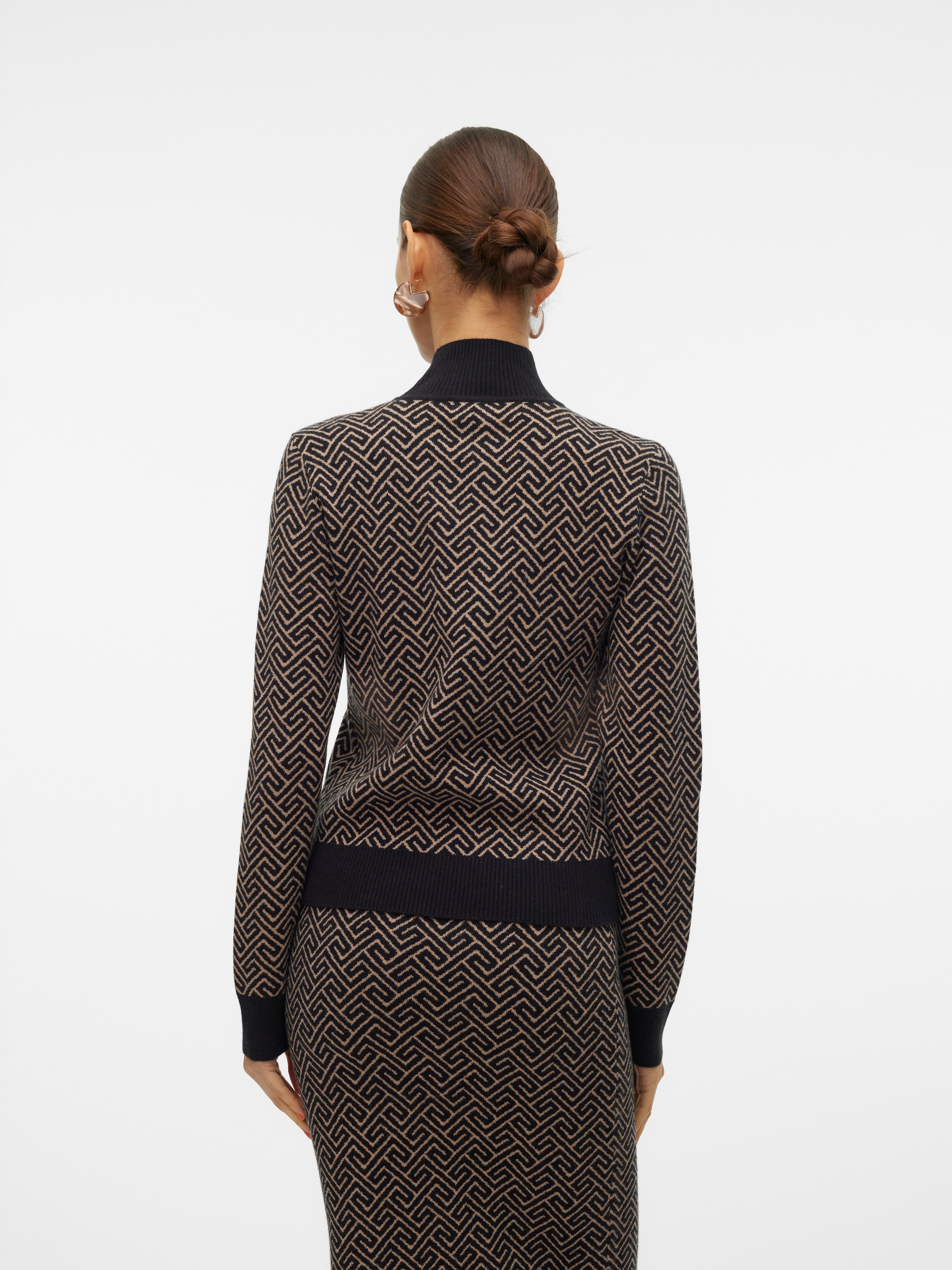 Vero Moda Strickpullover »VMARIA ART LS HIGH-NECK PULLOVER GA«