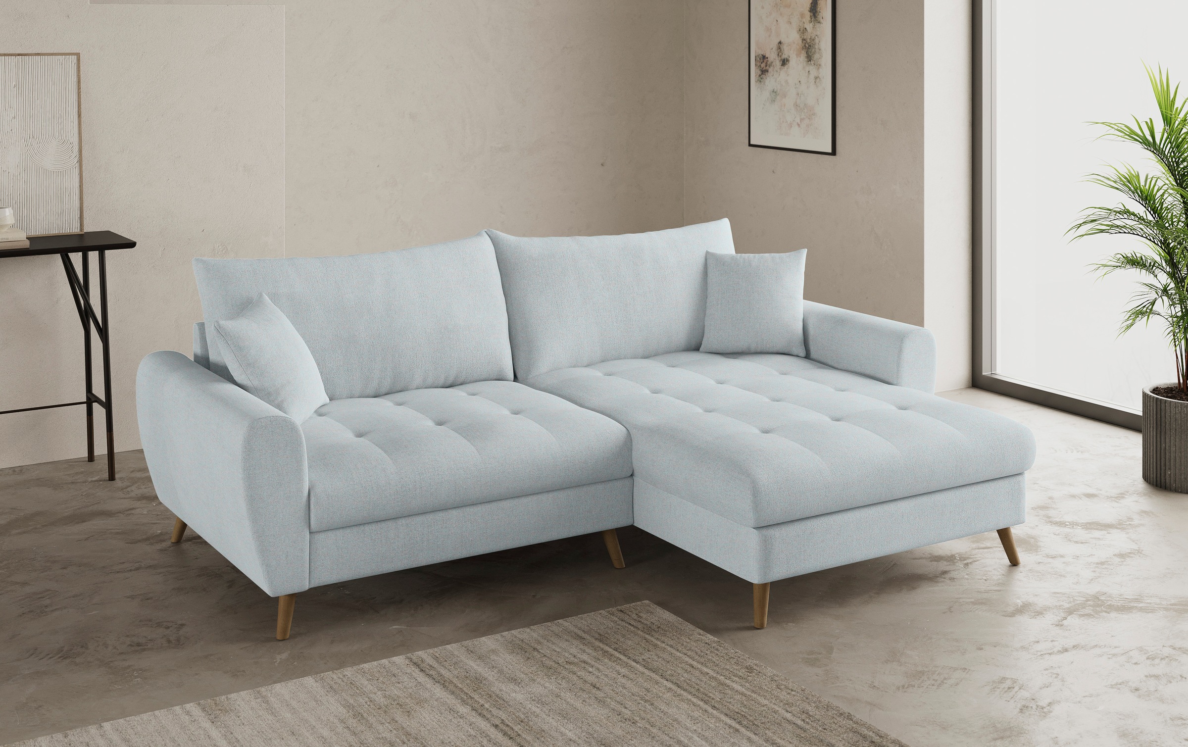 Mr. Couch Ecksofa »Blackburn II, L-Form«, Mit Kaltschaumpolsterung bis 140 kg belastbar
