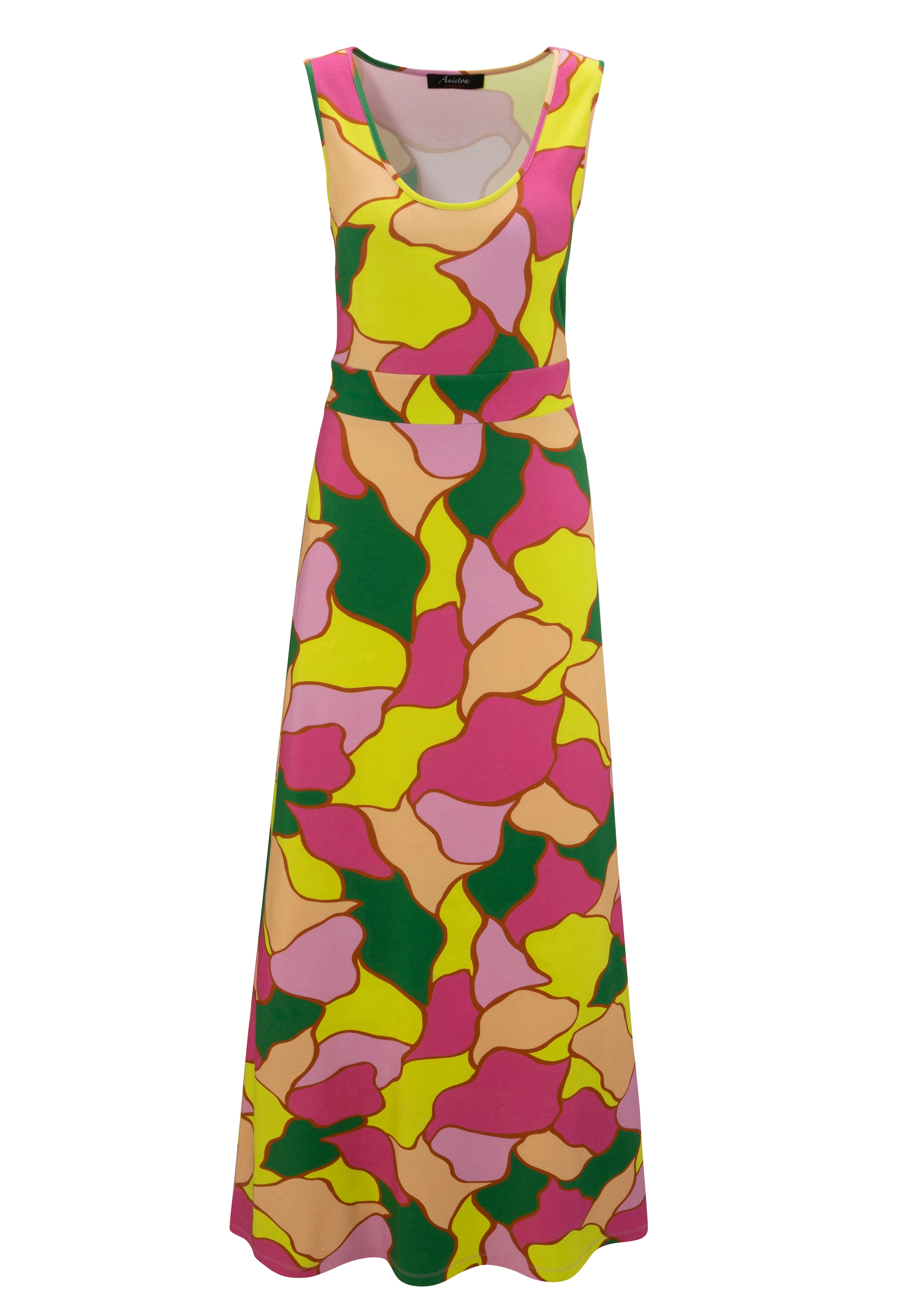 Aniston CASUAL Sommerkleid, mit farbharmonischem, graphischen Druck - NEUE KOLLEKTION