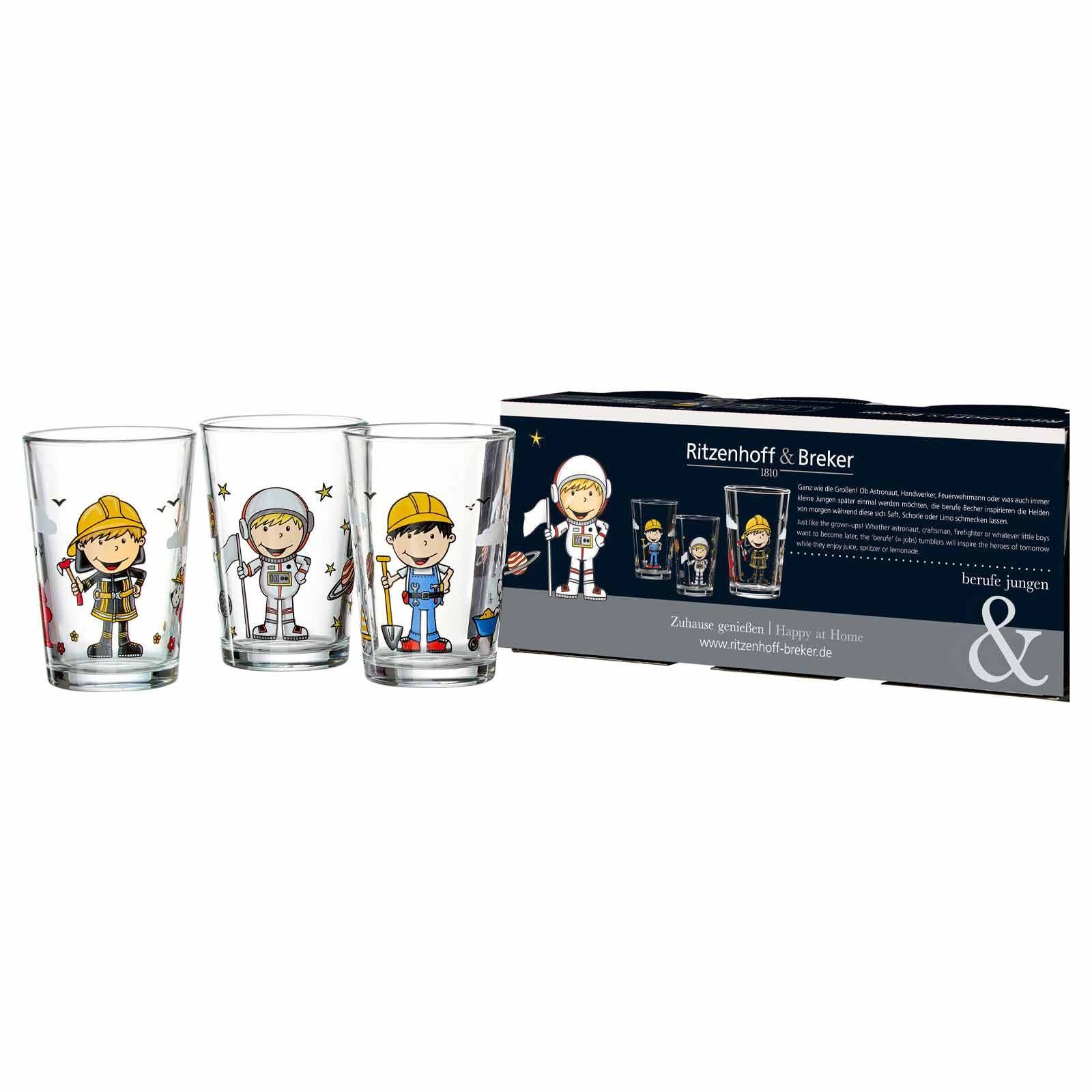 Ritzenhoff & Breker Kinderbecher »Kindergläser Berufe Jungen 205 ml 6er Set bunt«