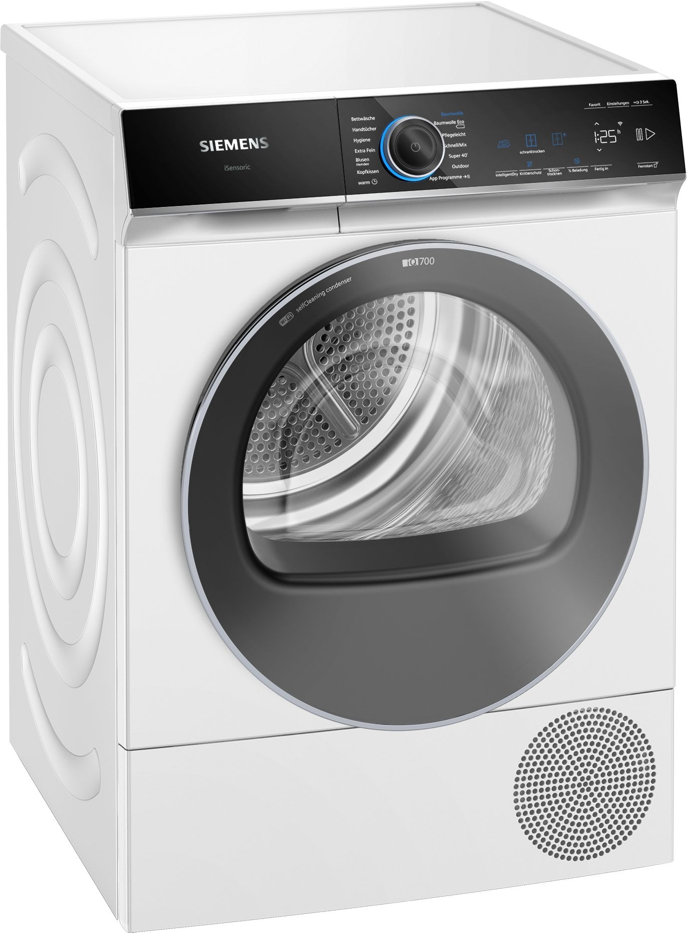 SIEMENS Wärmepumpentrockner »WQ45B2B40« iQ700 Selbstreinigender Kondensator, intelligentDry, autoDry, Home Connect