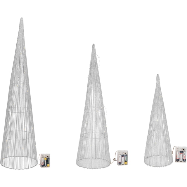 Größen Leucht Dekolicht 90 flammig-flammig, Jahren in schimmernde | 3 Weihnachtsdeko, kaufen LED- Garantie Pyramiden 3 Star-Max LED Bäume«, mit XXL mit »Pyramiden Effektvolle online LED-Beleuchtung,