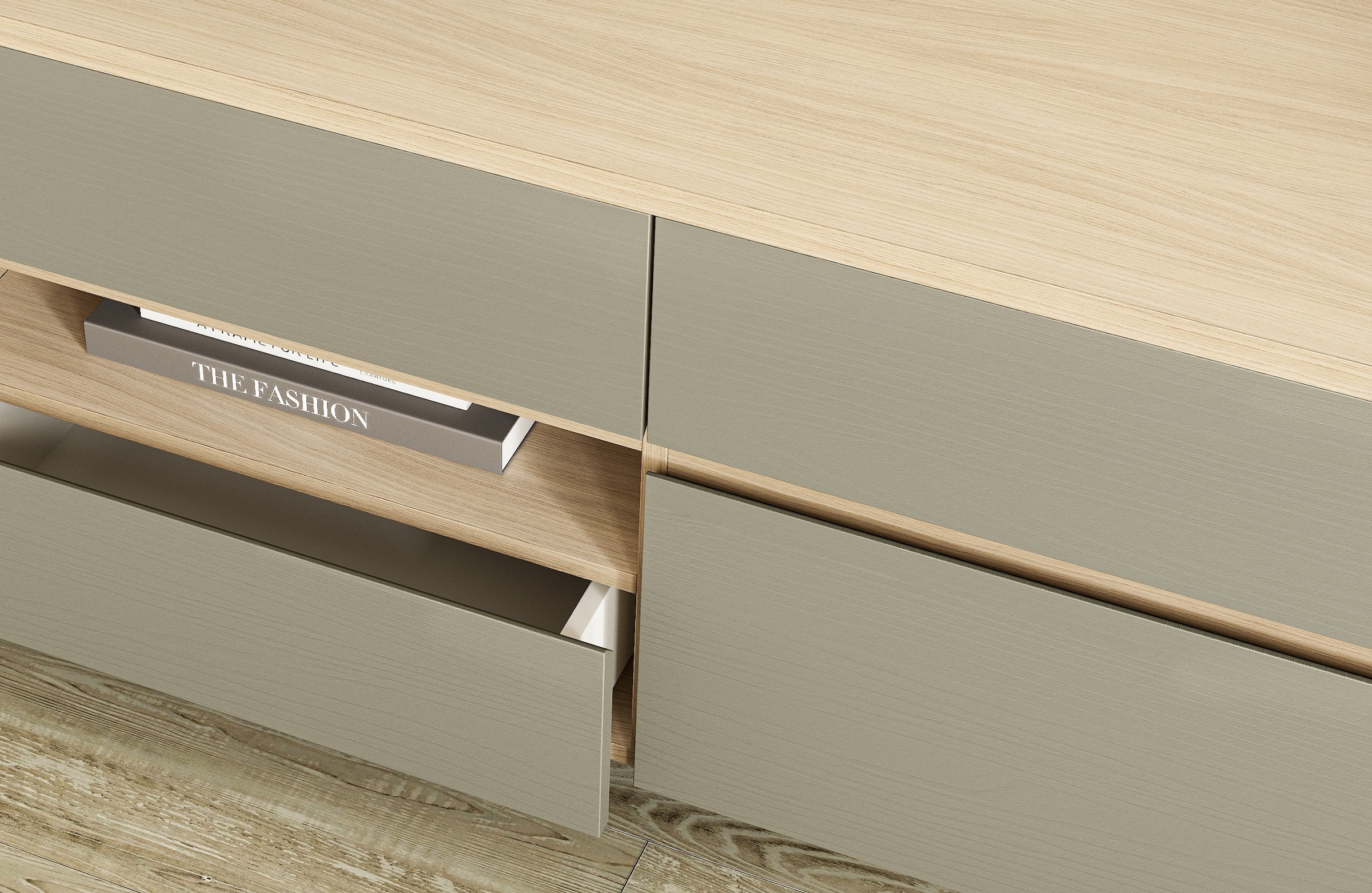 Home affaire TV-Schrank »Stranda, moderner TV-Unterschrank, Kommode im Scandi-Style, Lowboard« Rahmenoptik, ausreichend Stauraum, vielseitig einsetzbar, 193 cm breit