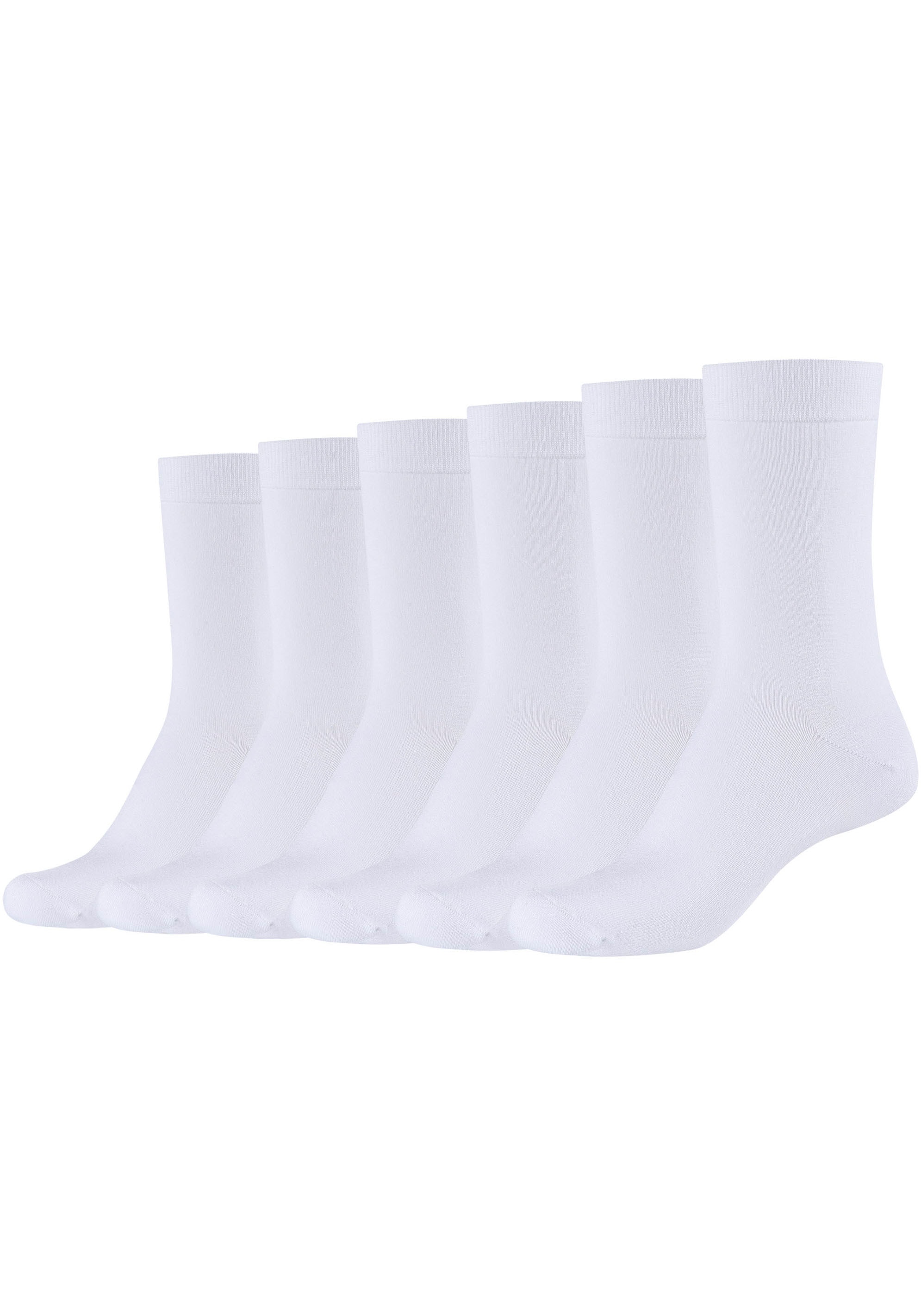 Socken, (6er Pack), Mit hangekettelter Zehennaht