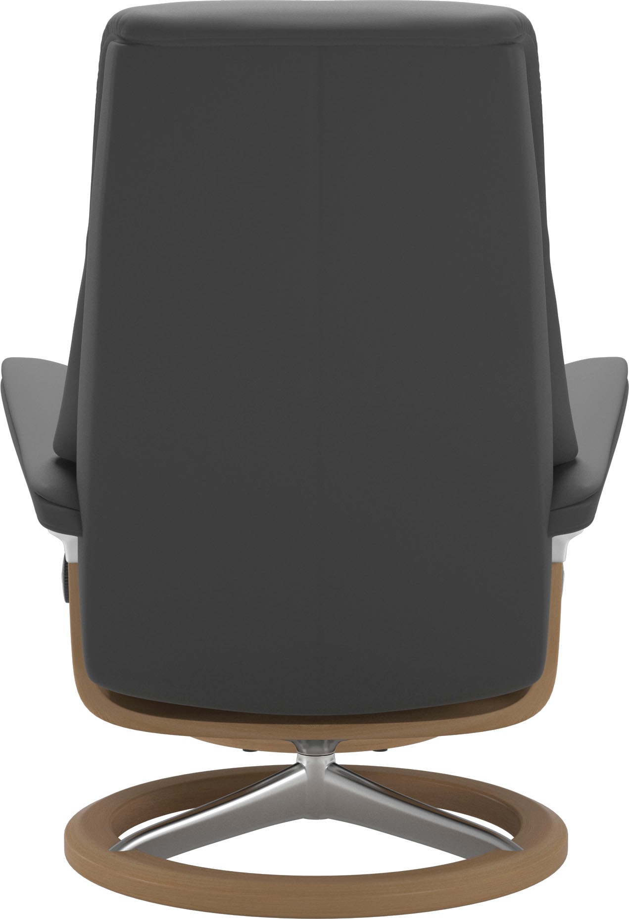 Stressless® Relaxsessel »View«, (Set, Relaxsessel mit Hocker), mit Signature Base, Größe M,Gestell Eiche
