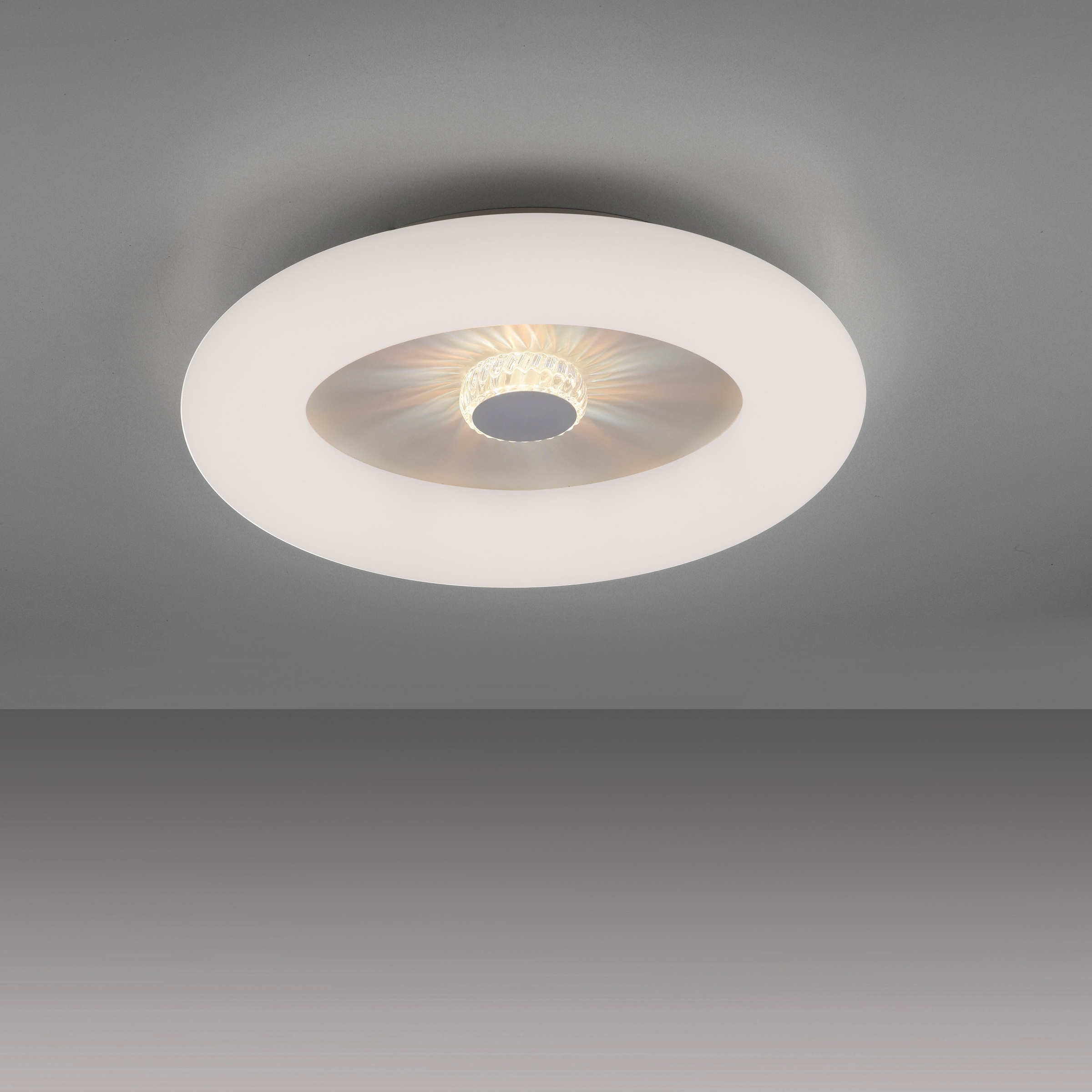 JUST LIGHT Deckenleuchte »VERTIGO« LED-Board 1 Stk. warmweiß - kaltweiß CCT über Fernbedienung, Funk inkl., separat steuerbar über FB, Memory