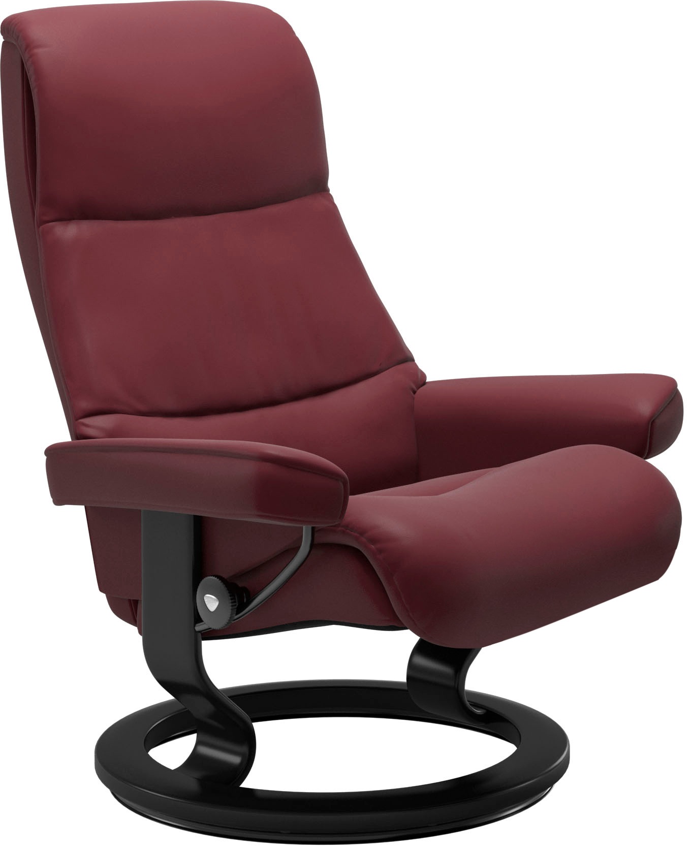 Stressless® Relaxsessel »View«, (Set, Relaxsessel mit Hocker), mit Classic Base, Größe S,Gestell Schwarz