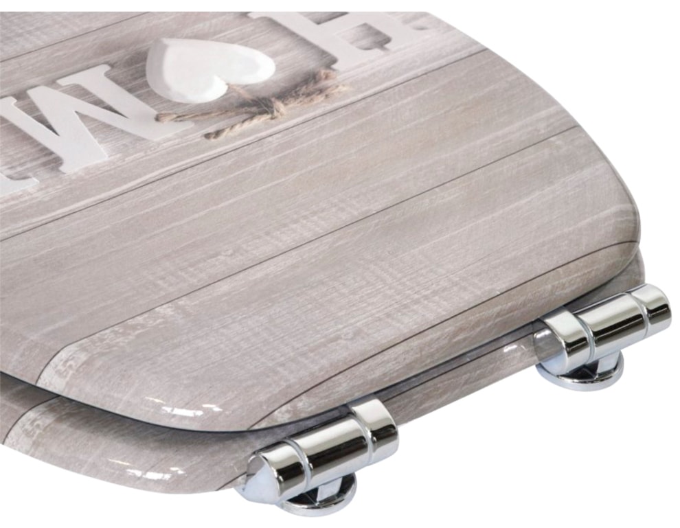 Sanilo Badaccessoire-Set »Home« bestehend aus WC-Sitz, Badteppich, Stöpsel, Seifenspender, WC-Bürste