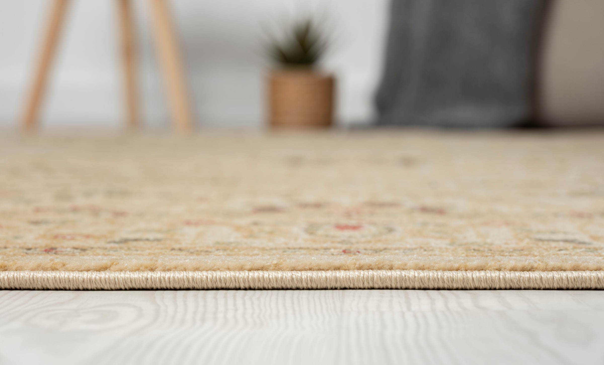 Myflair Möbel & Accessoires Teppich »Maryam 2« rechteckig 7,5 mm Höhe Kurzflor, Orient Optik, edler Glanz, mit Fransen, besonders weich