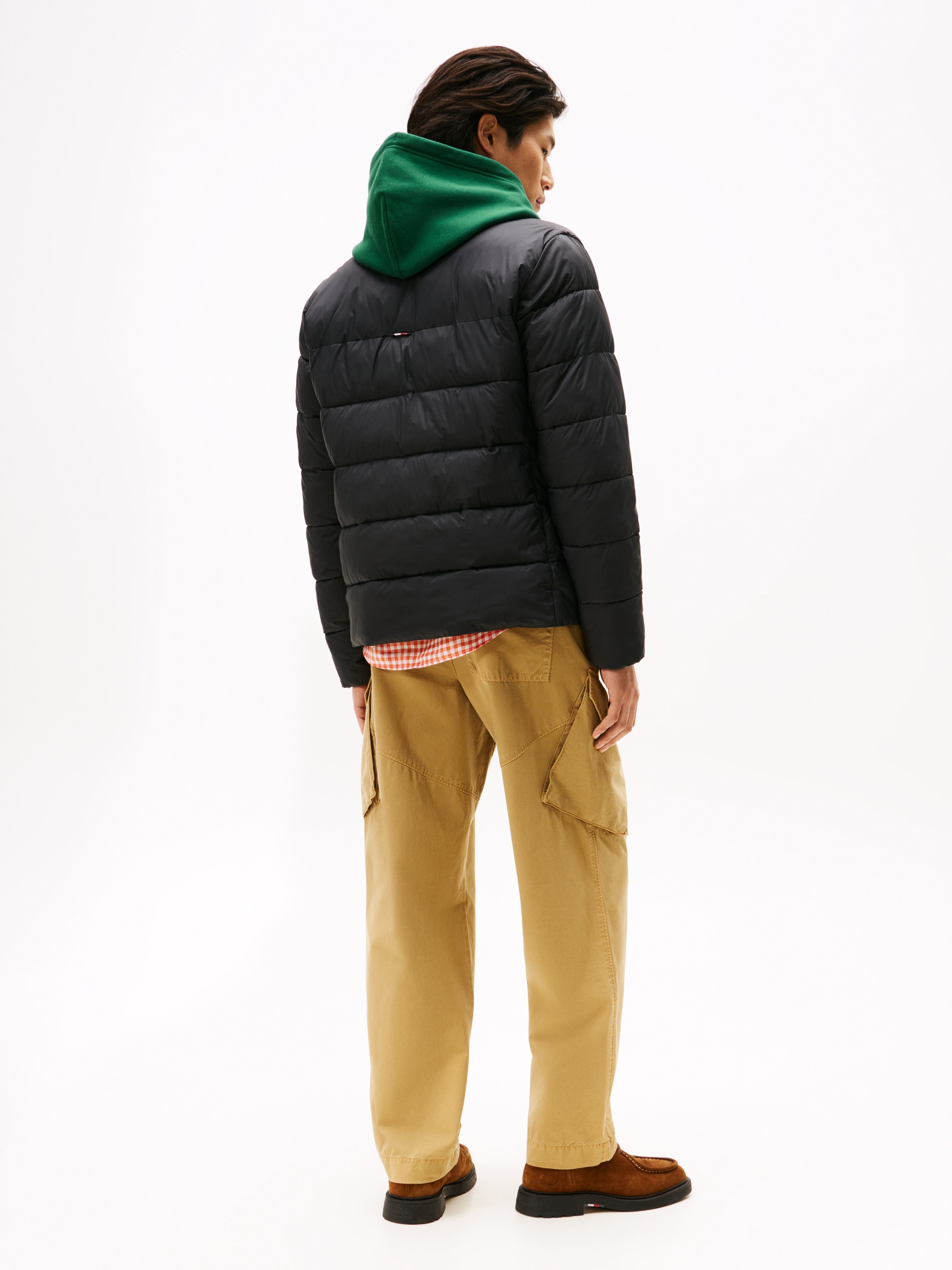 Tommy Hilfiger Steppjacke »MID WEIGHT STAND COLLAR« ohne Kapuze Winterjacke, Übergangsjacke